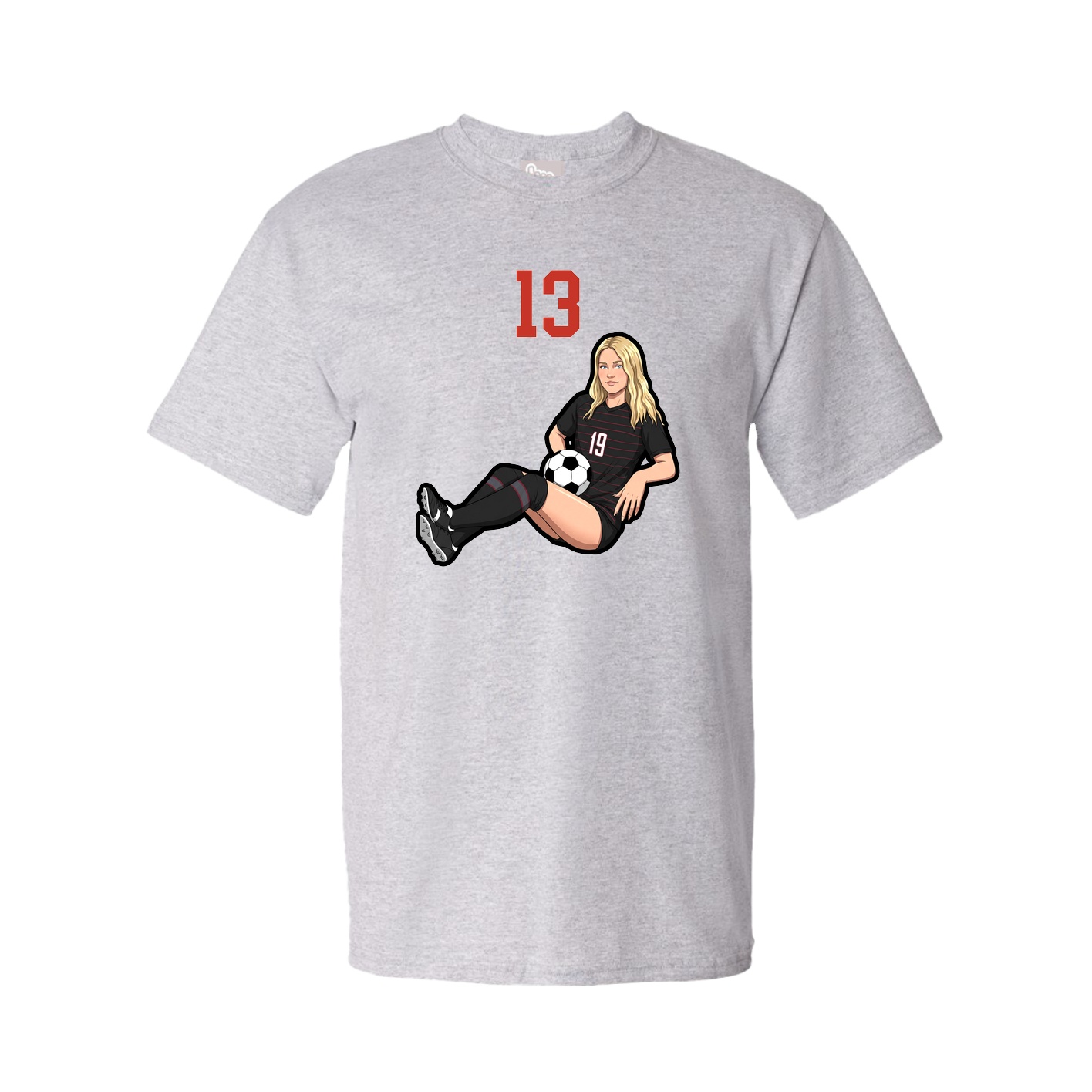 Tee — Number Top in Grey