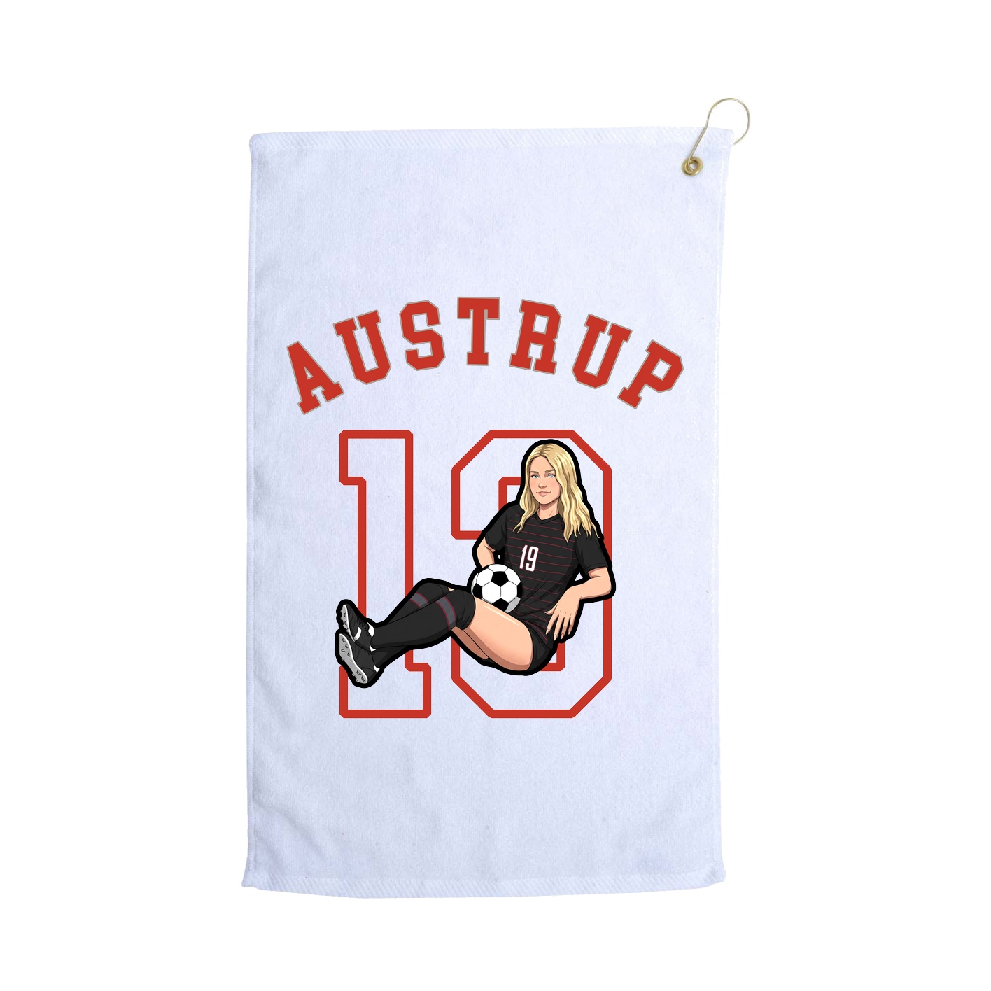 Golf Towel — Shirsey Arch in White
