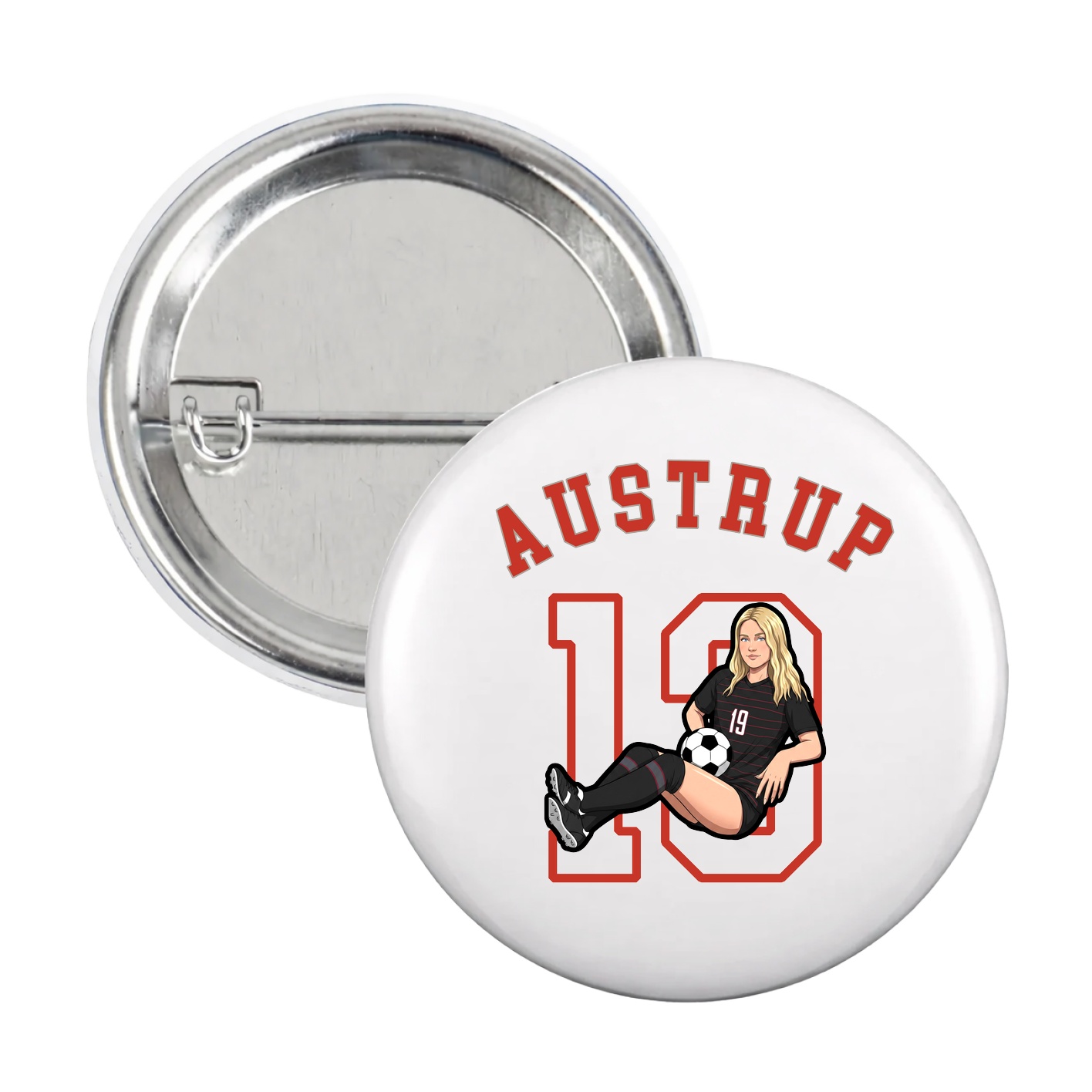 Game Day Button — Shirsey Arch in White
