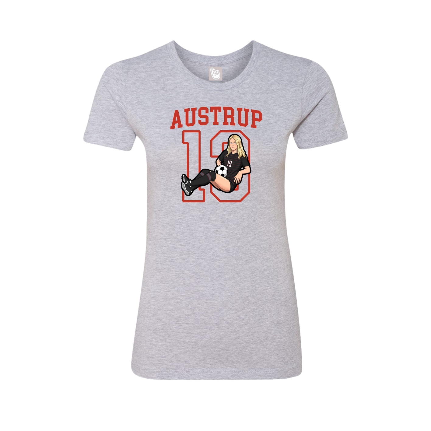 Fitted Women's Tee — Shirsey in Grey