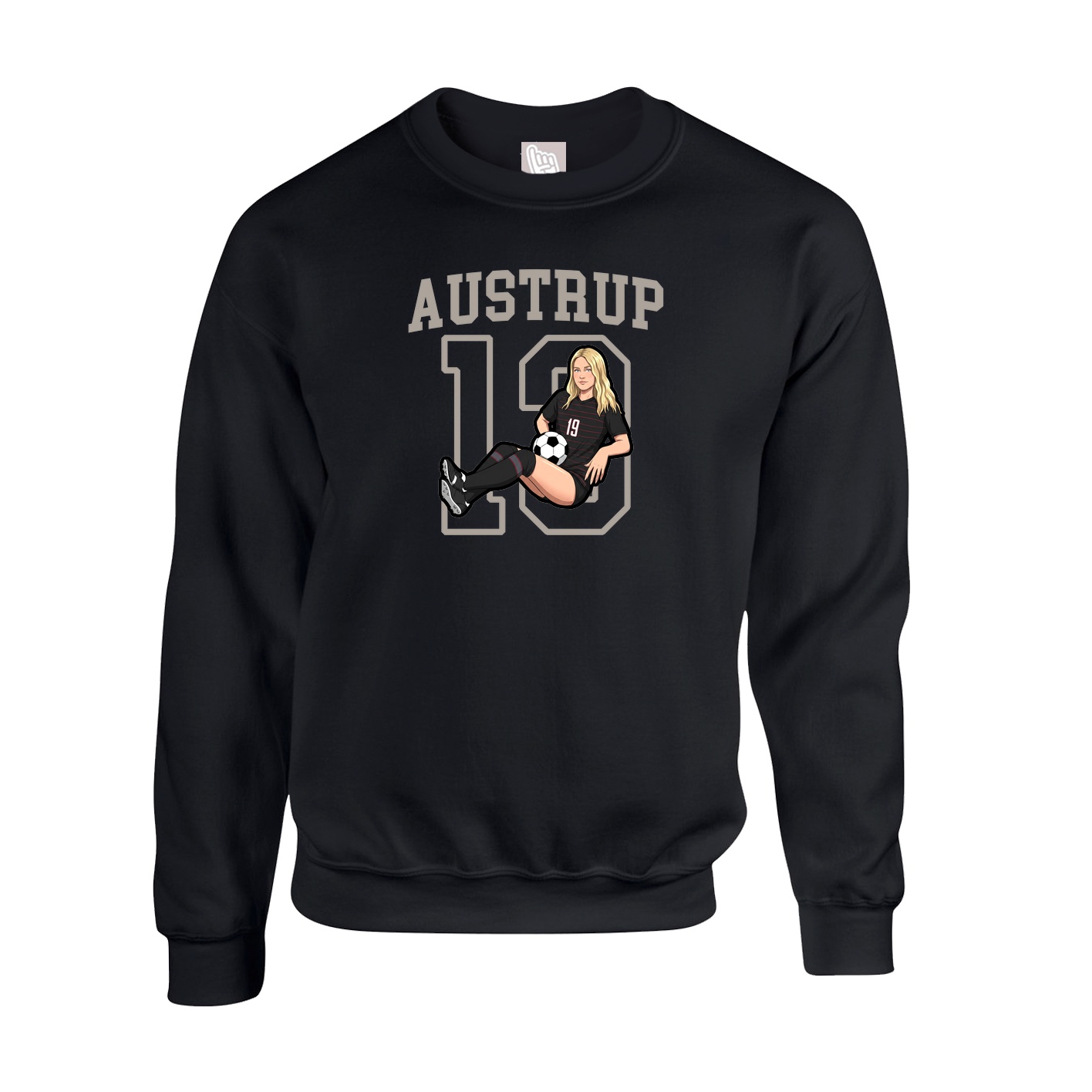 Fleece Crew — Shirsey in Black