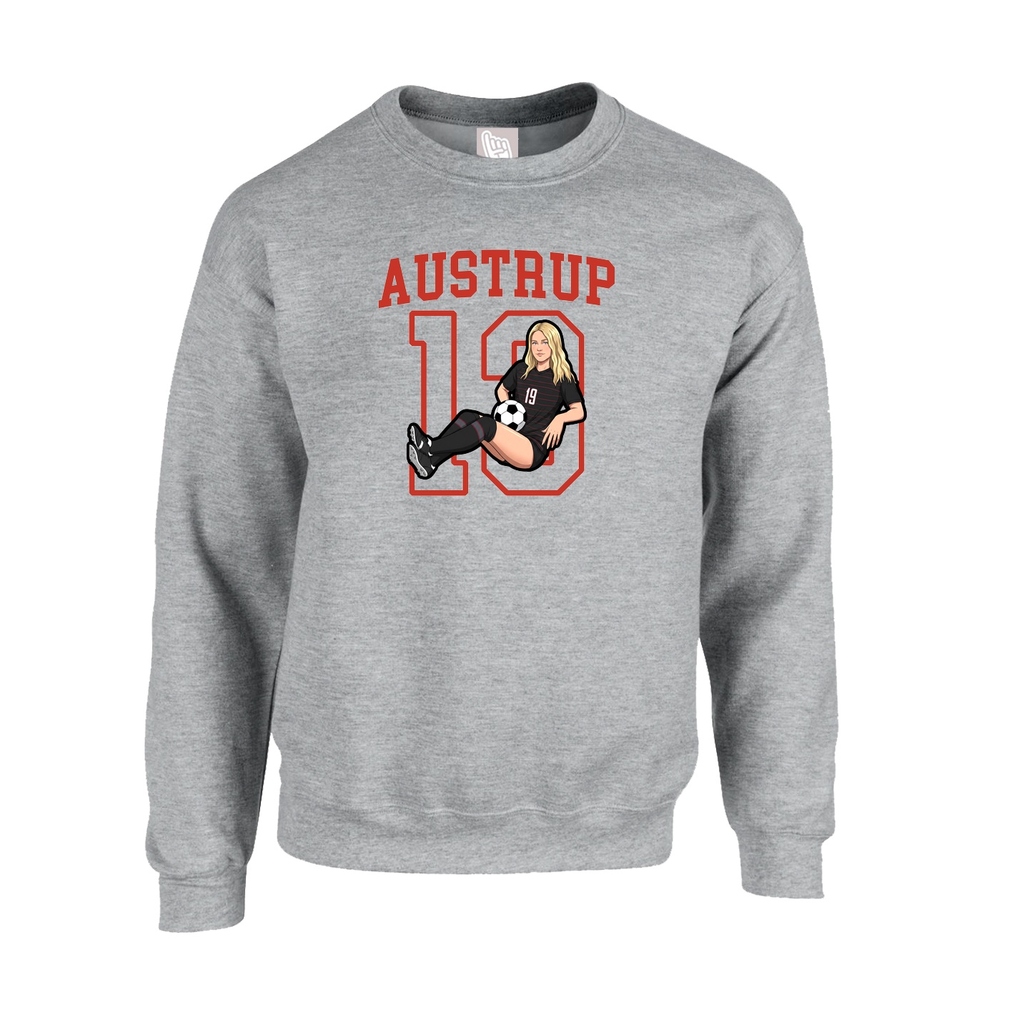 Fleece Crew — Shirsey in Grey