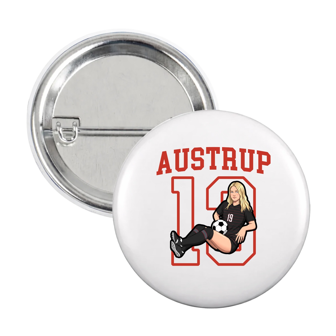 Game Day Button — Shirsey in White
