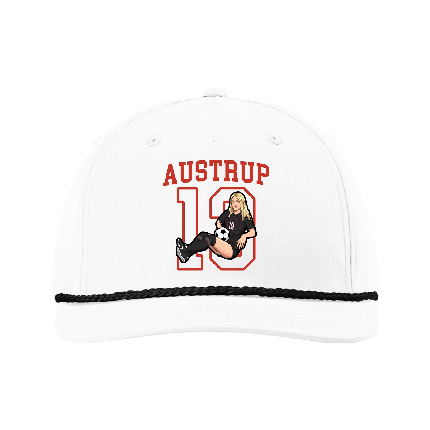 Five-Panel Classic Rope Cap — Shirsey in White
