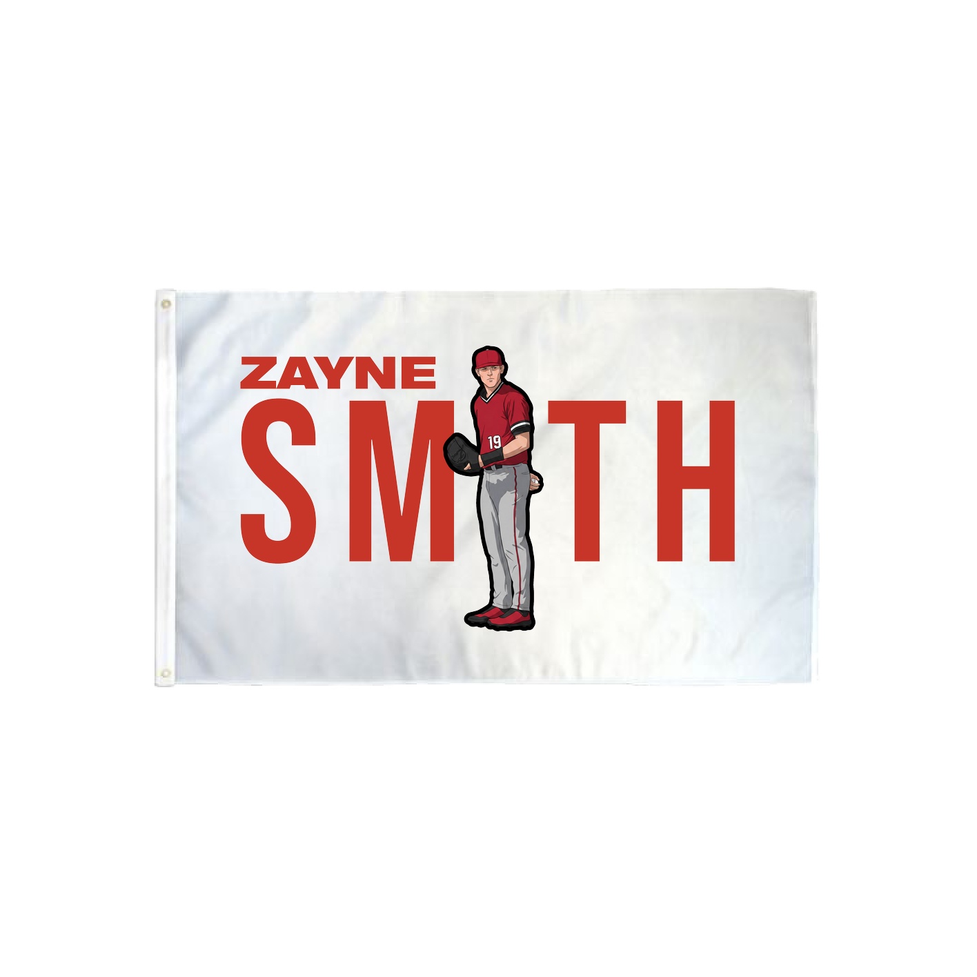 3x5 Flag — Player Name in Classic