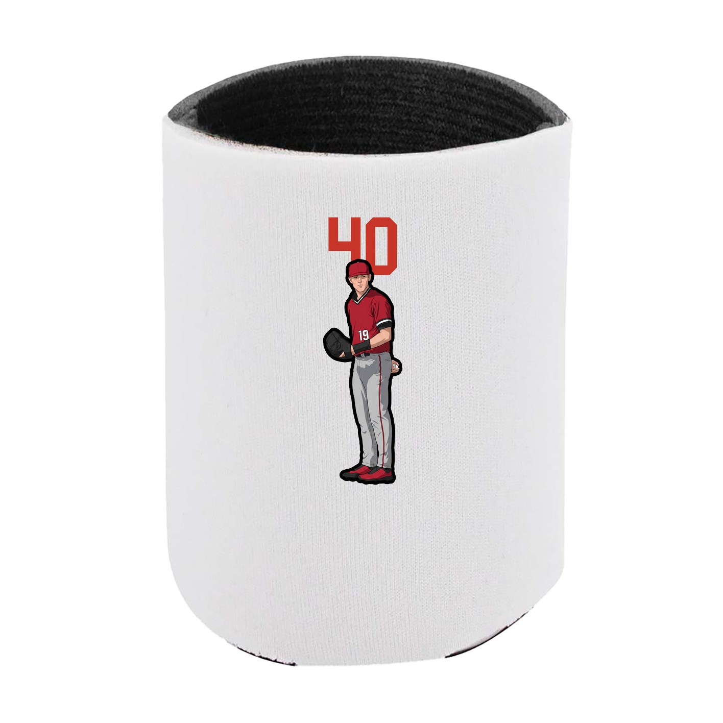 Can Holder — Number Top in White