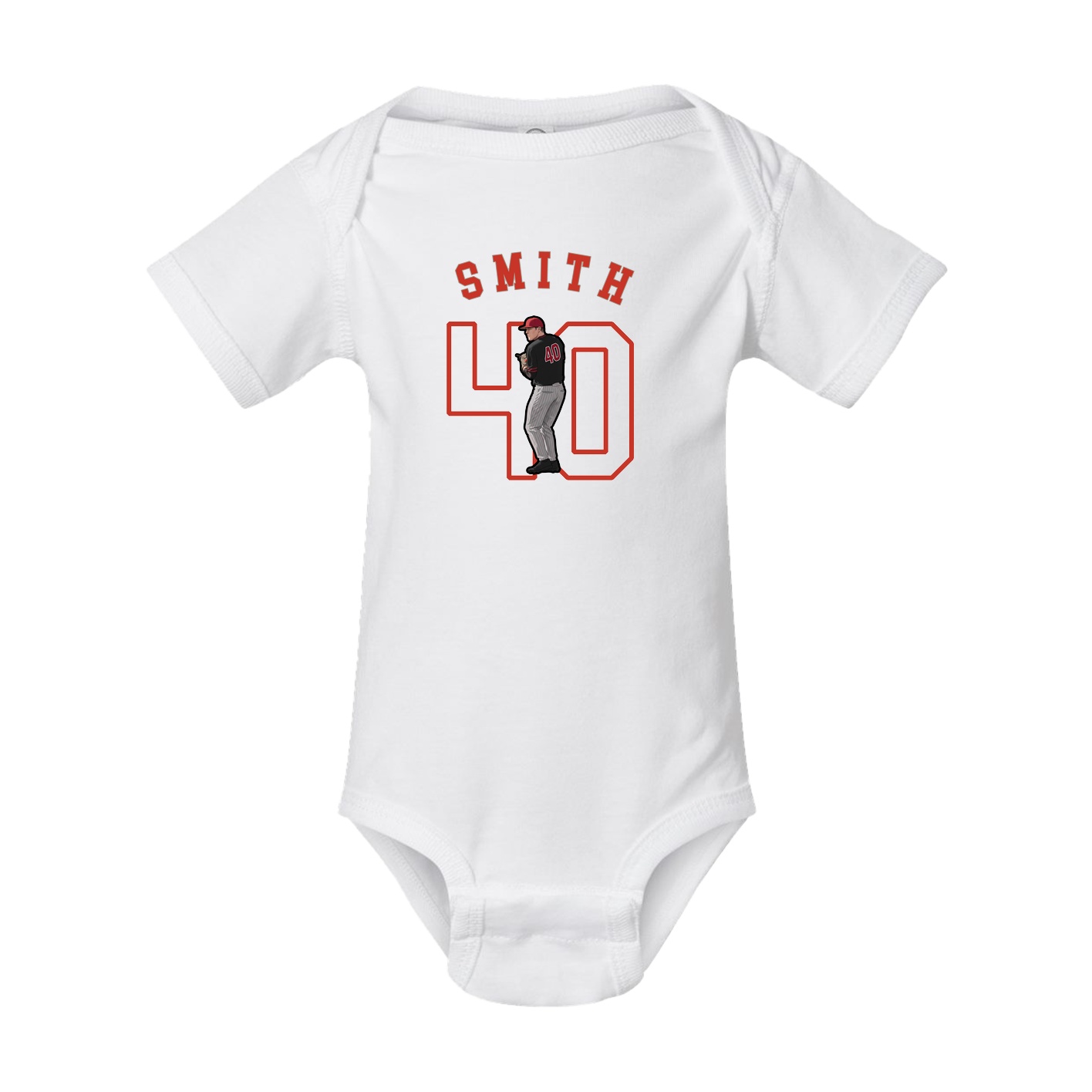 Baby Onesie — Shirsey Arch in White