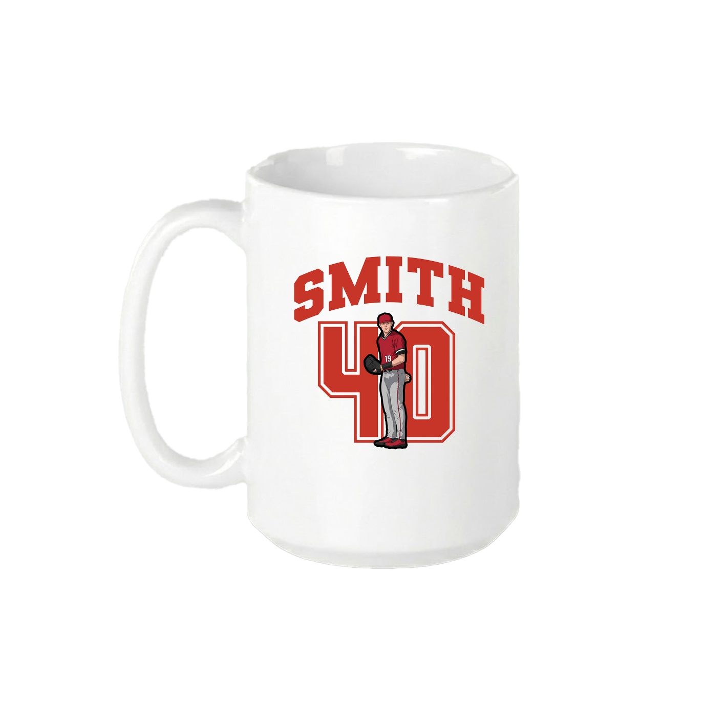 15oz Coffee Mug — Number in White