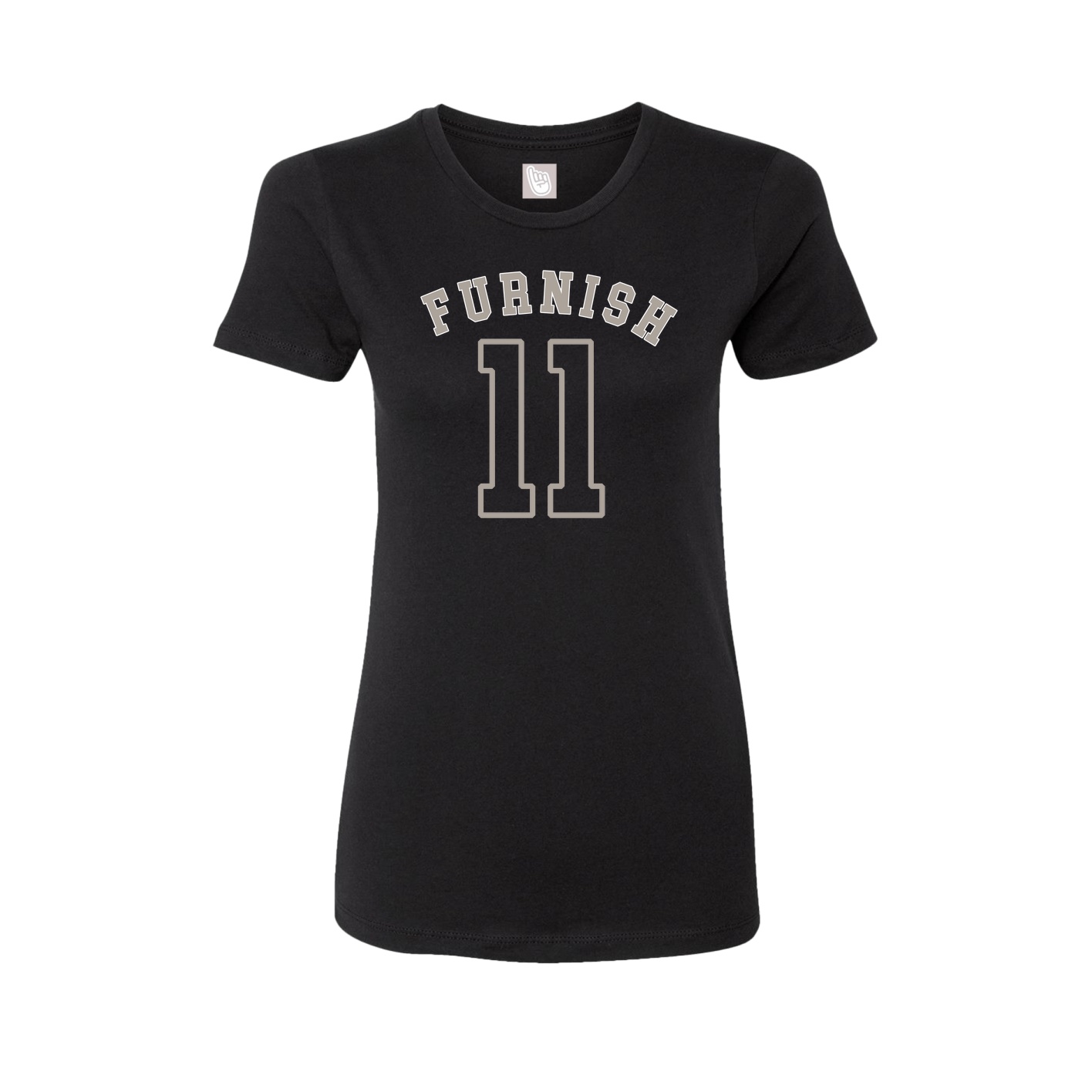 Fitted Women's Tee — Shirsey Arch in Black