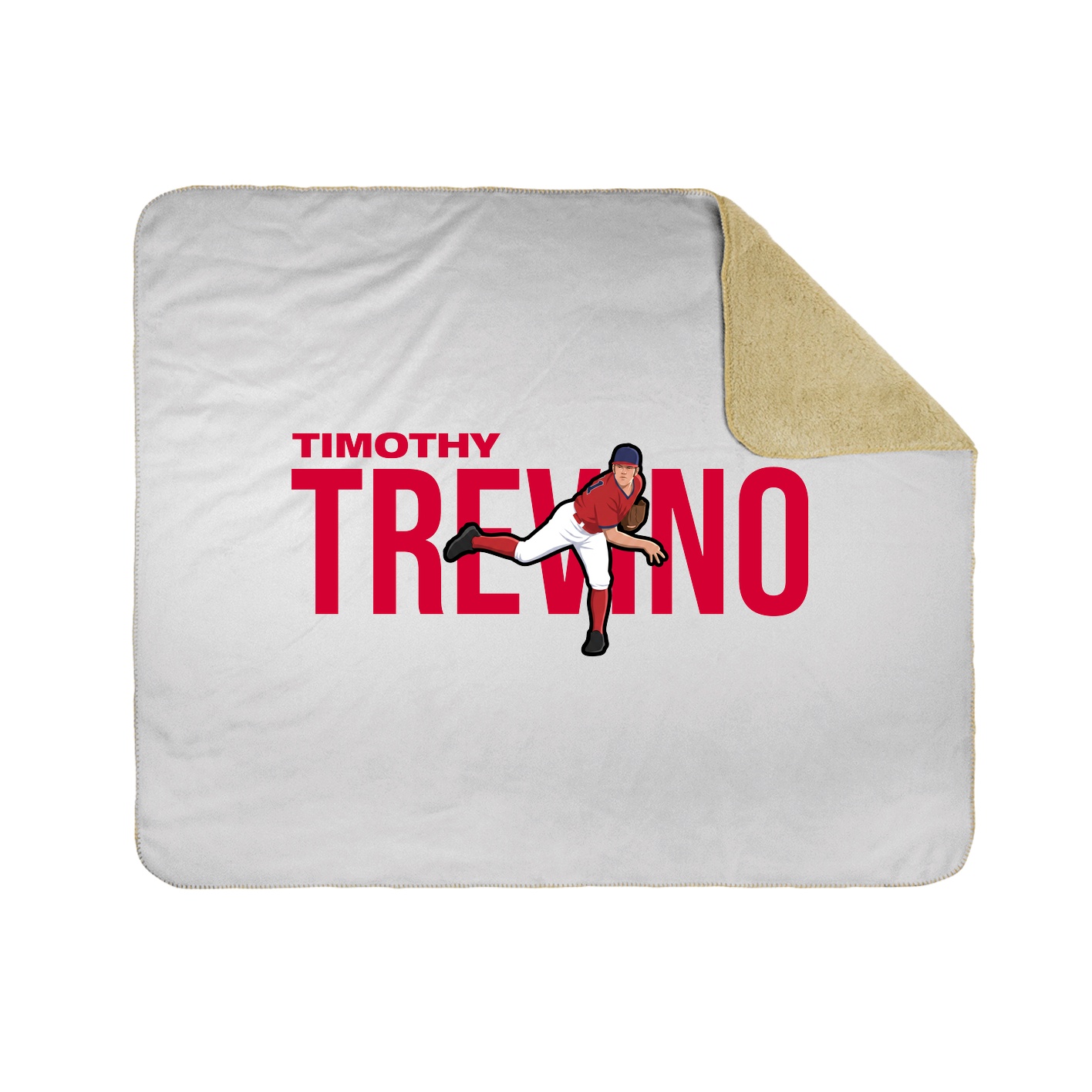 Throw Blanket — Player Name in White