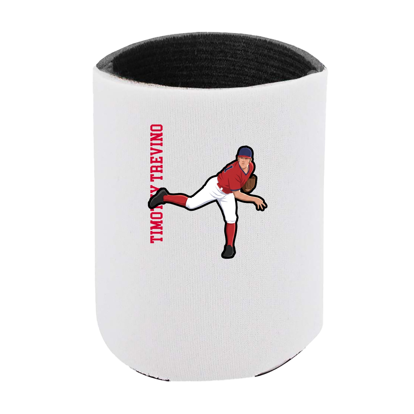 Can Holder — Name Vertical in White
