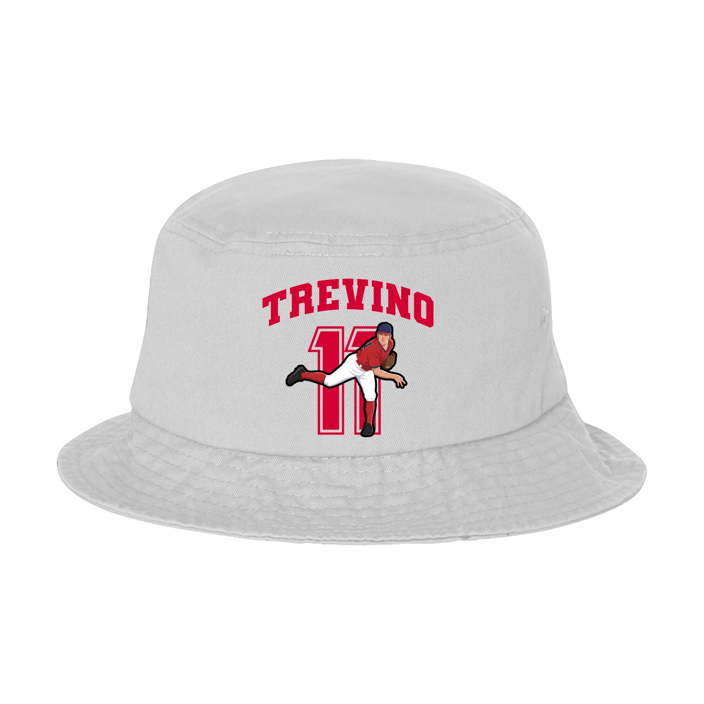 Bucket Cap — Number in White