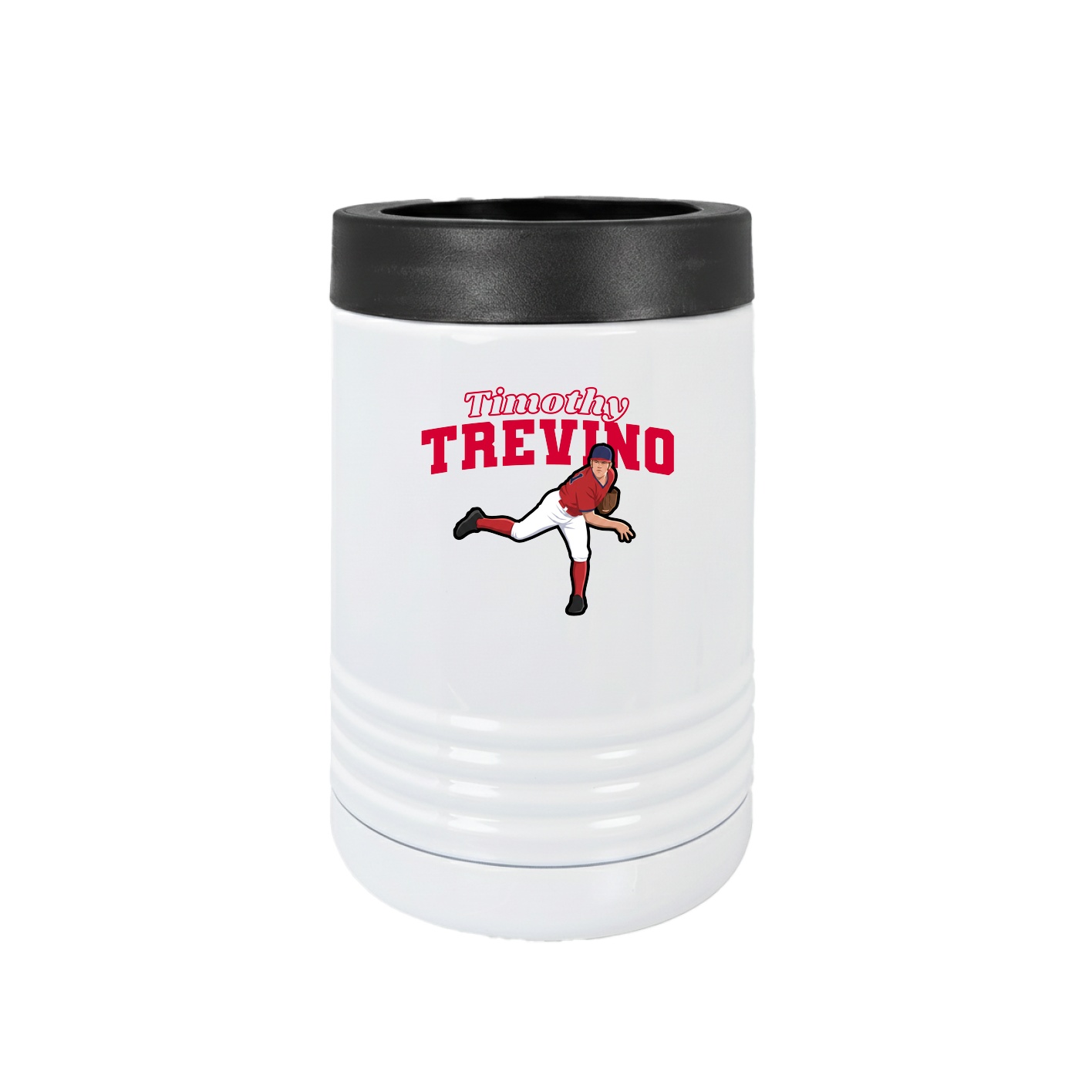 Beverage Holder — Name Arch in White
