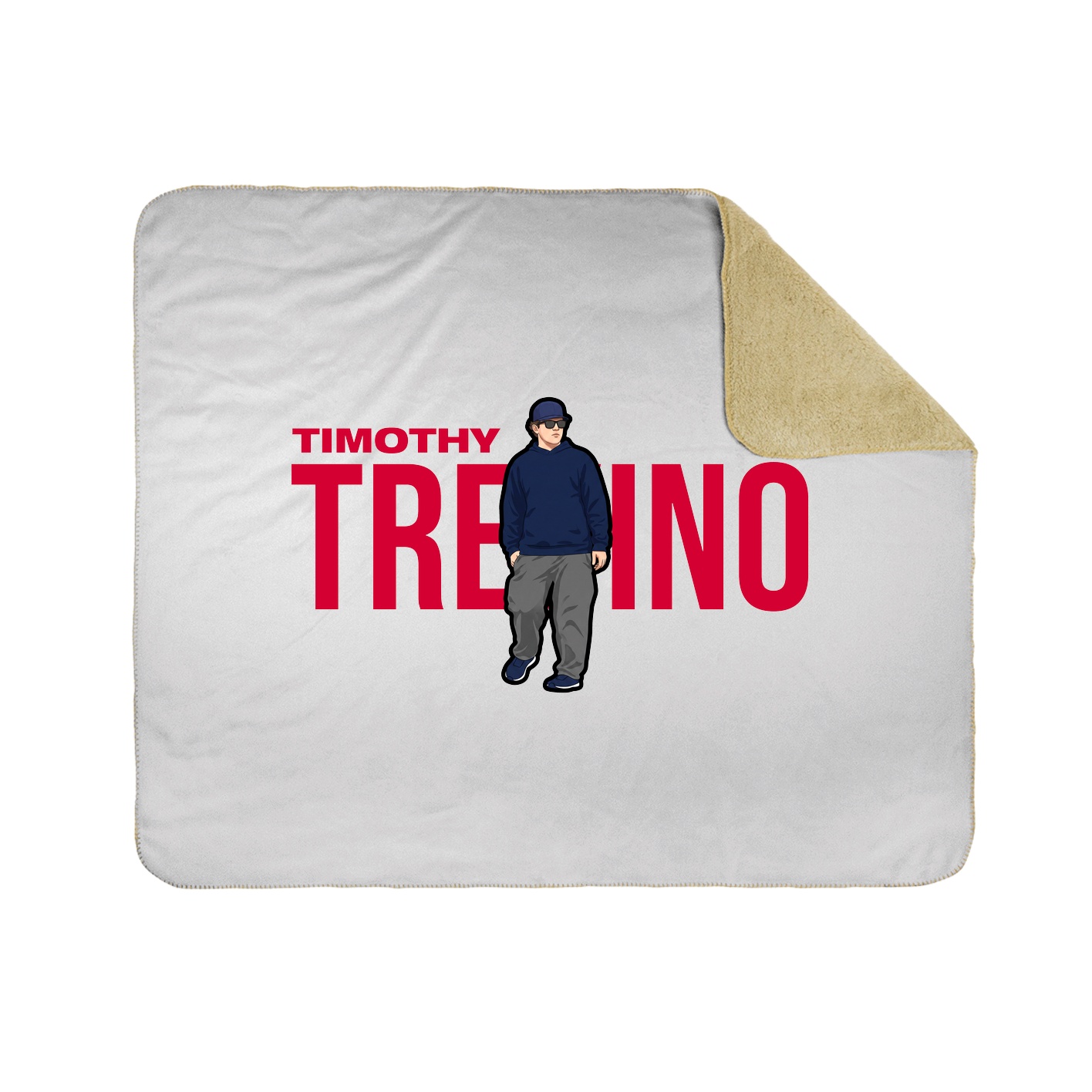 Throw Blanket — Player Name in White
