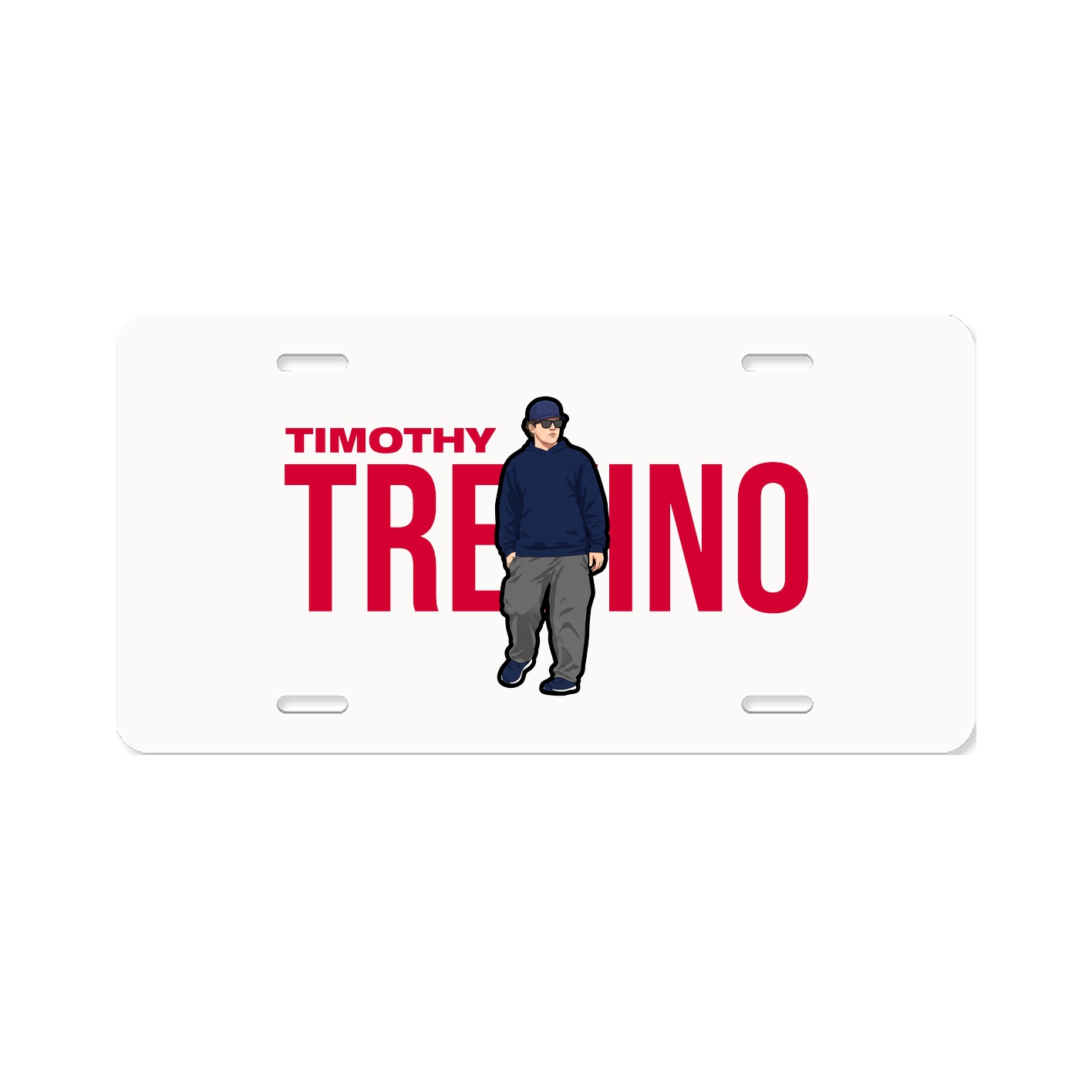 License Plate — Player Name in Classic