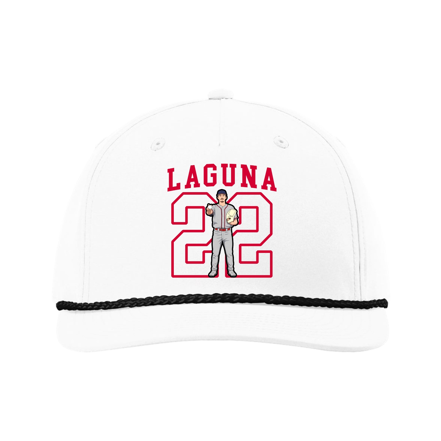 Five-Panel Classic Rope Cap — Shirsey in White