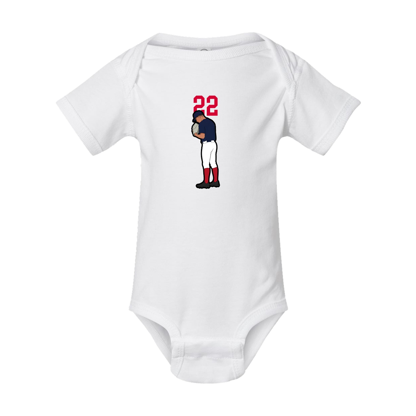 Baby Onesie — Number Top in White