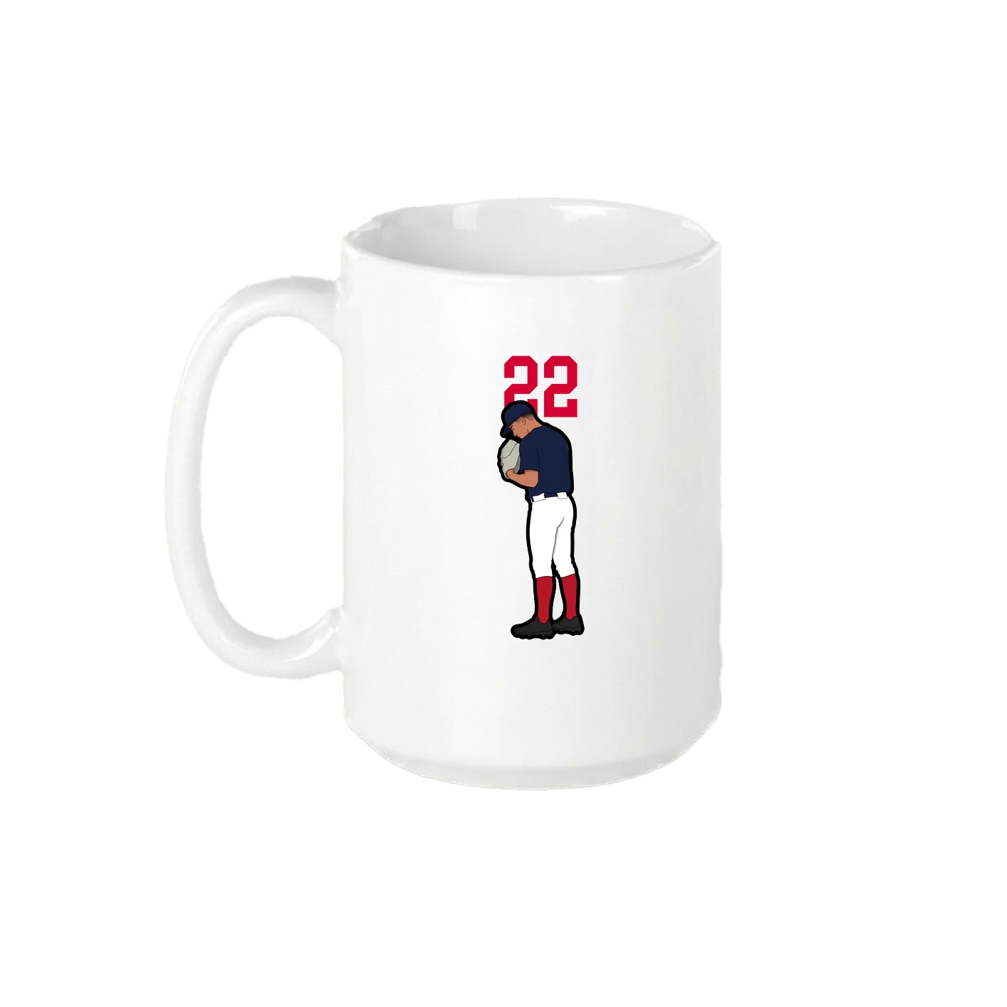 15oz Coffee Mug — Number Top in White