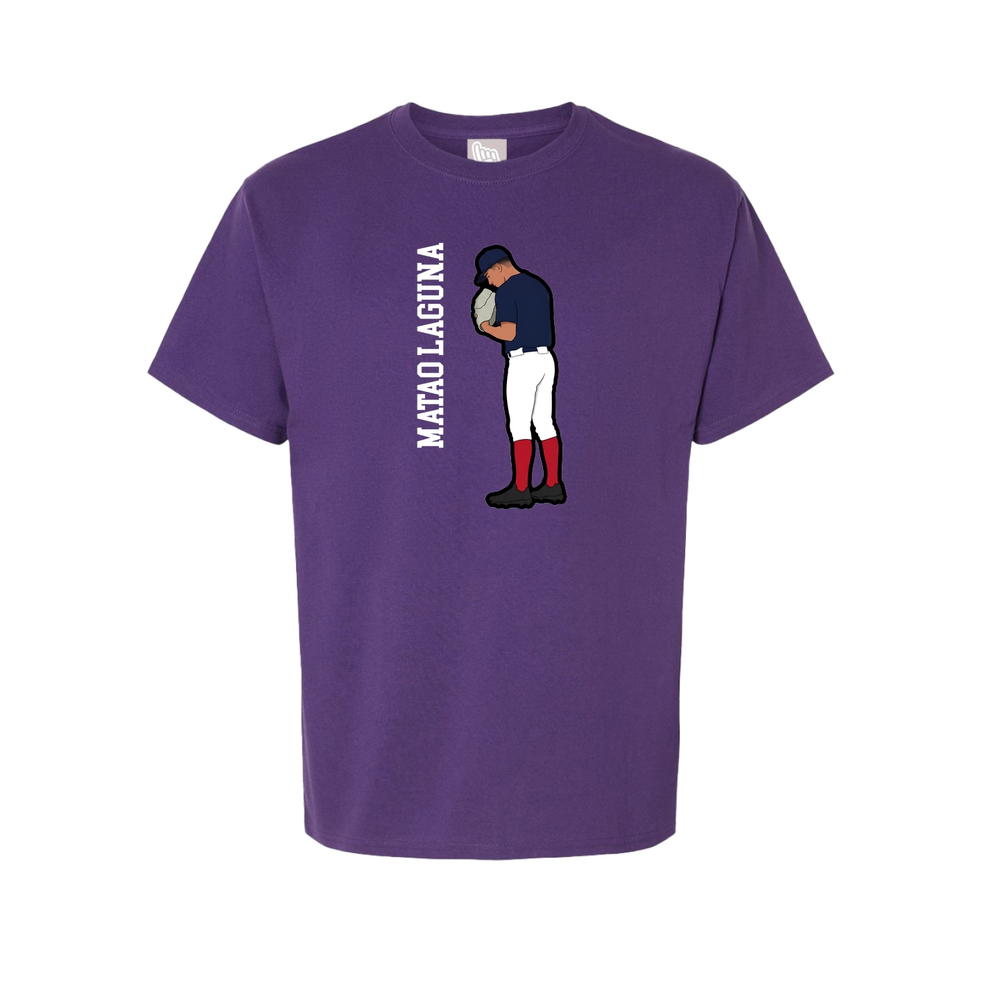 Tee — Name Vertical in Purple