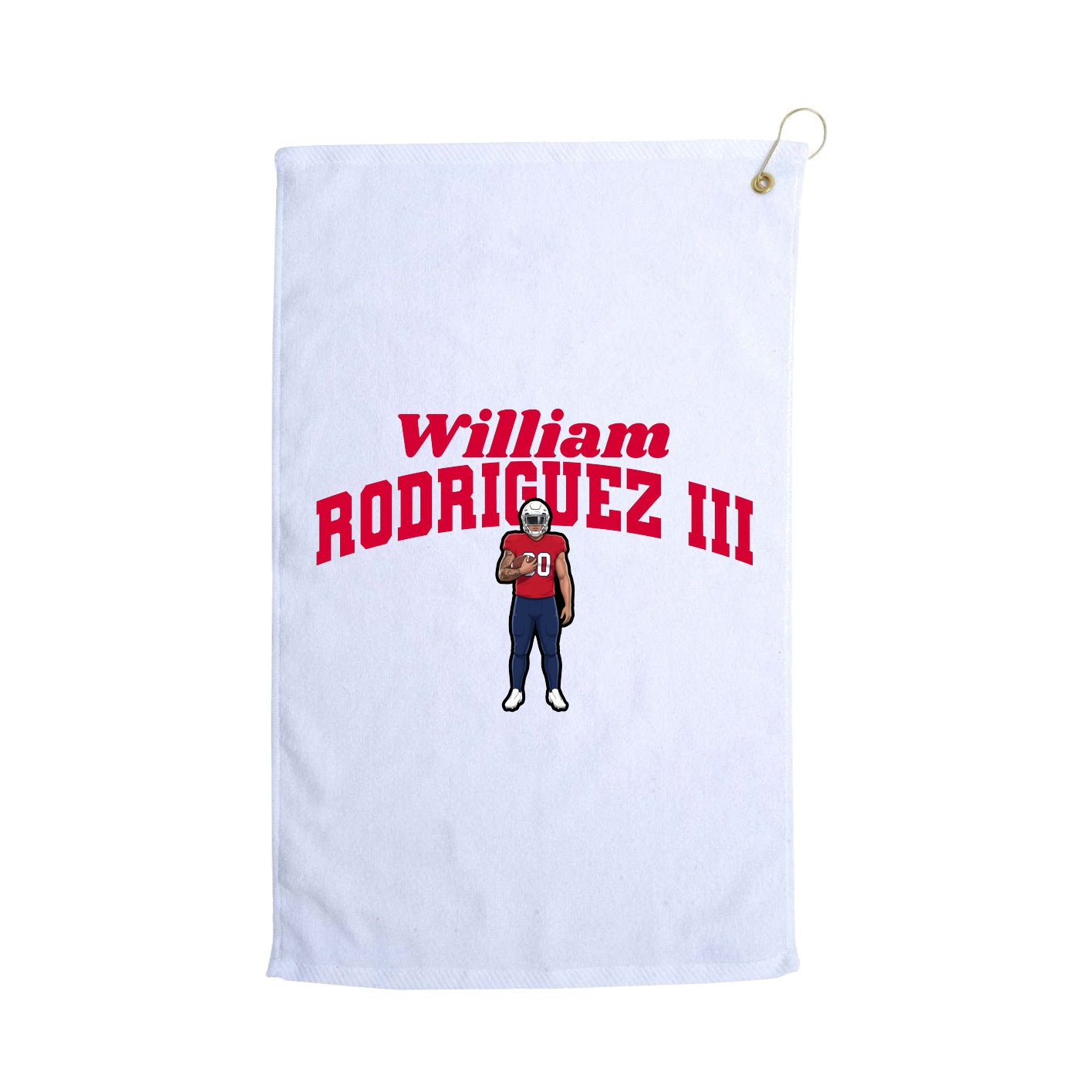 Golf Towel — Signature Arch in White