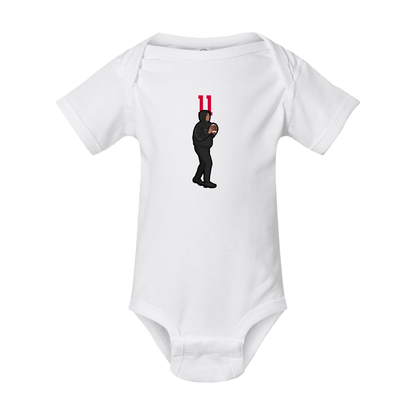 Baby Onesie — Number Top in White