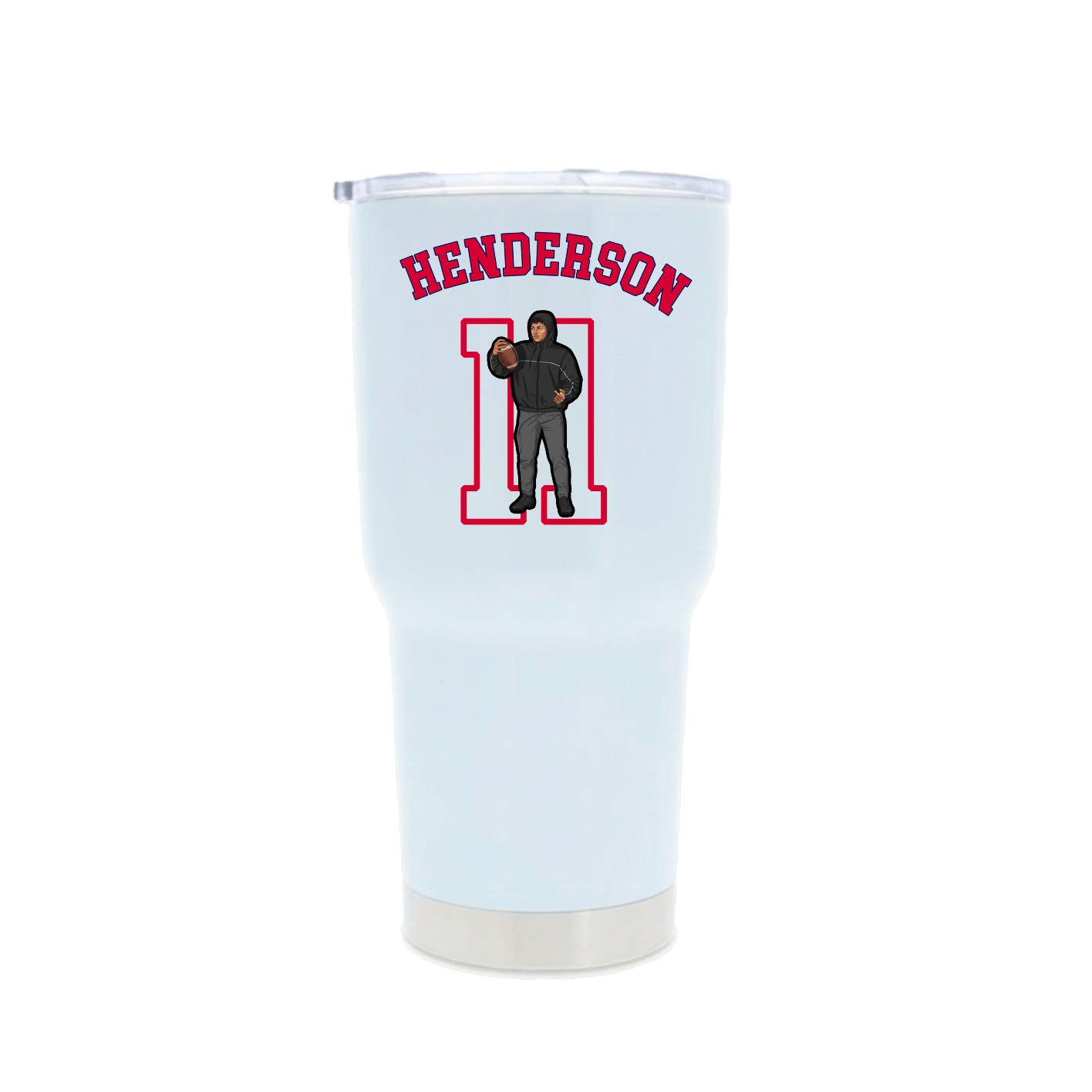 30oz Stainless Steel Tumbler — Shirsey Arch in White