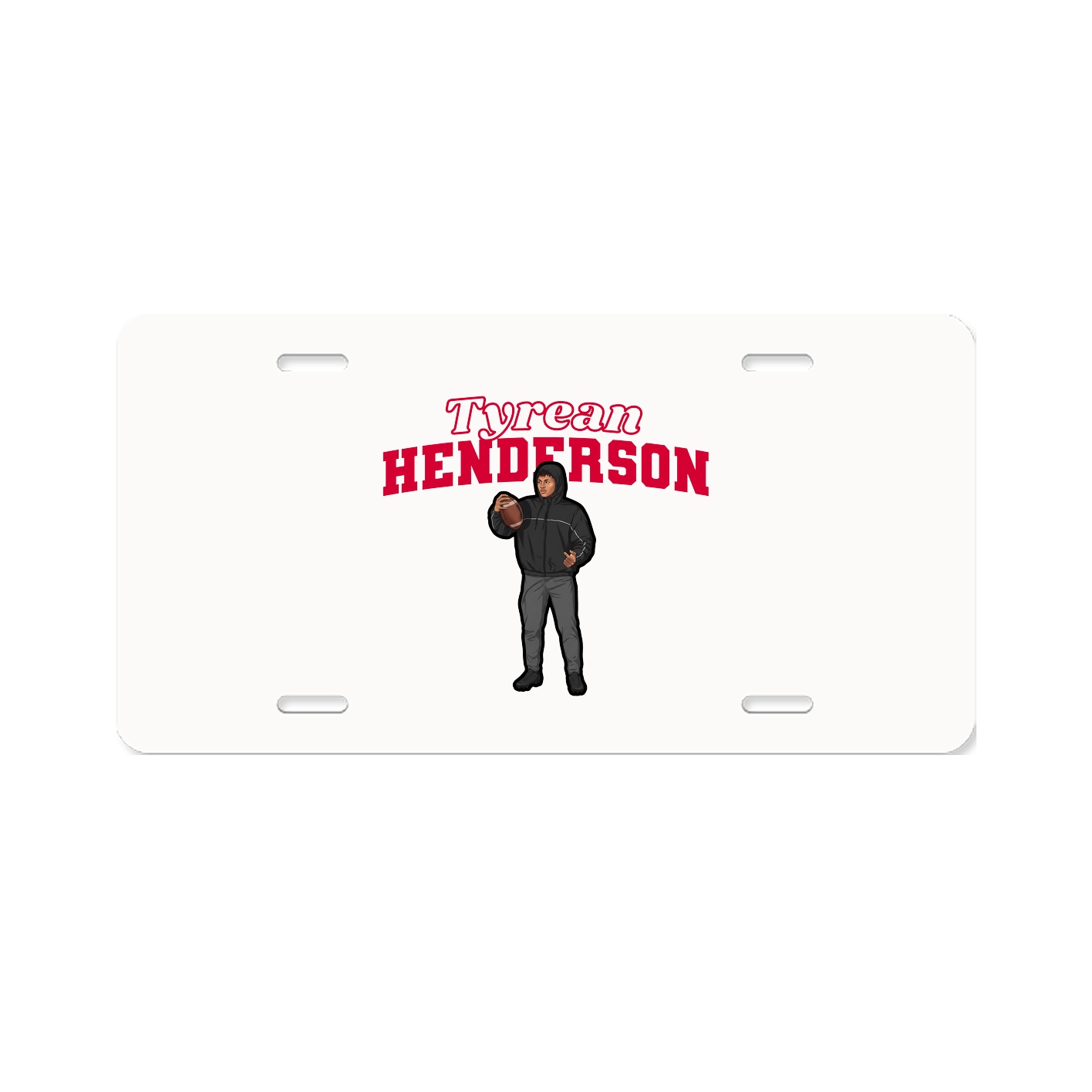 License Plate — Name Arch in Classic