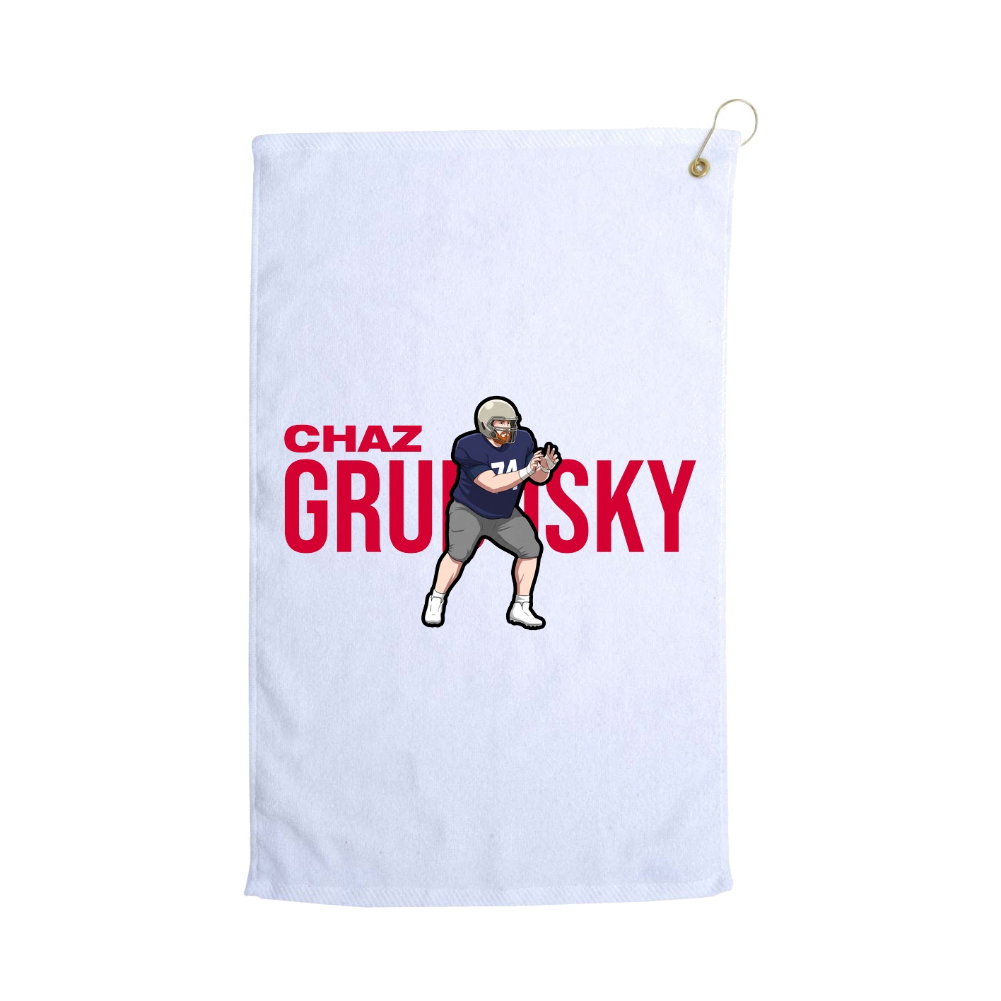 Golf Towel — Player Name in White