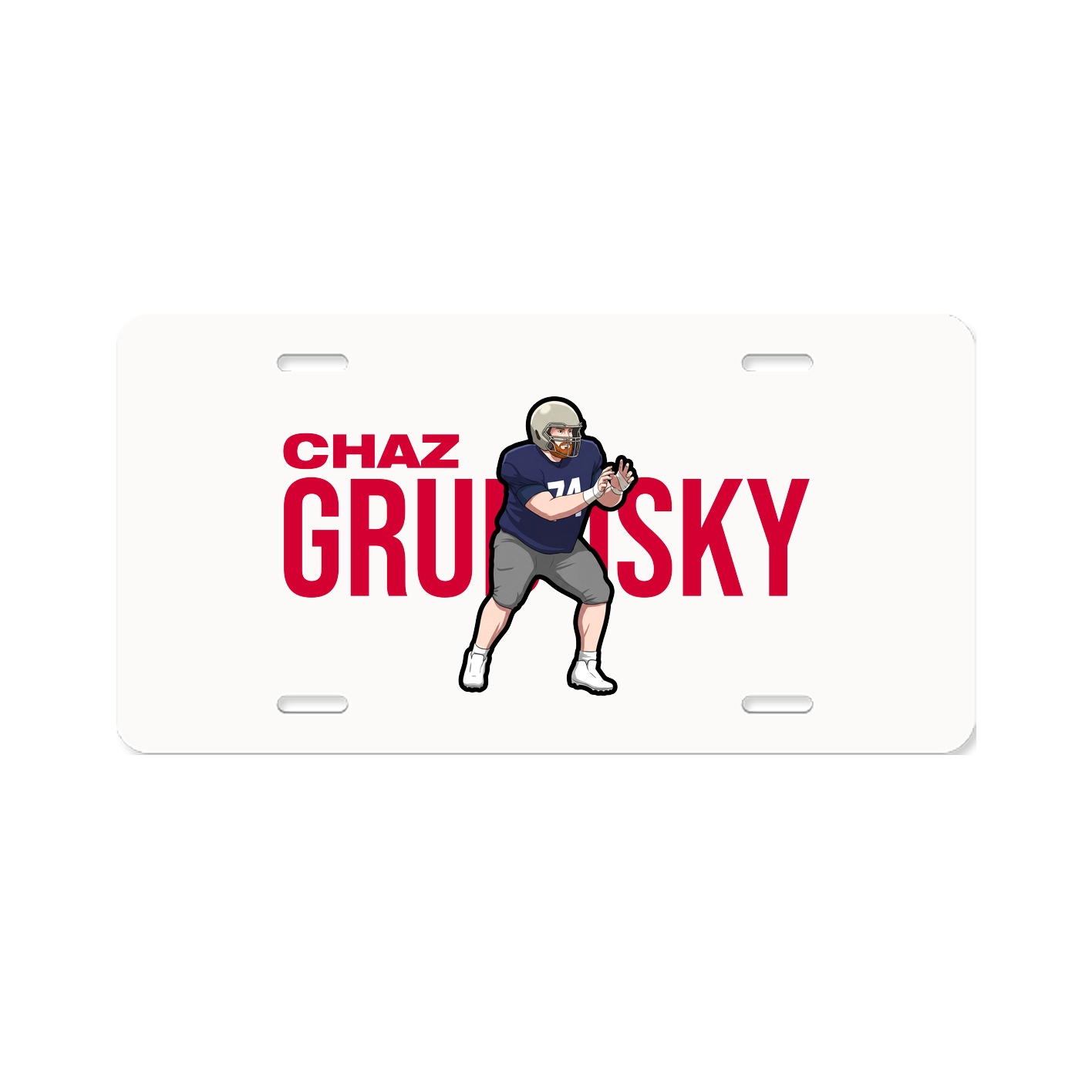 License Plate — Player Name in Classic