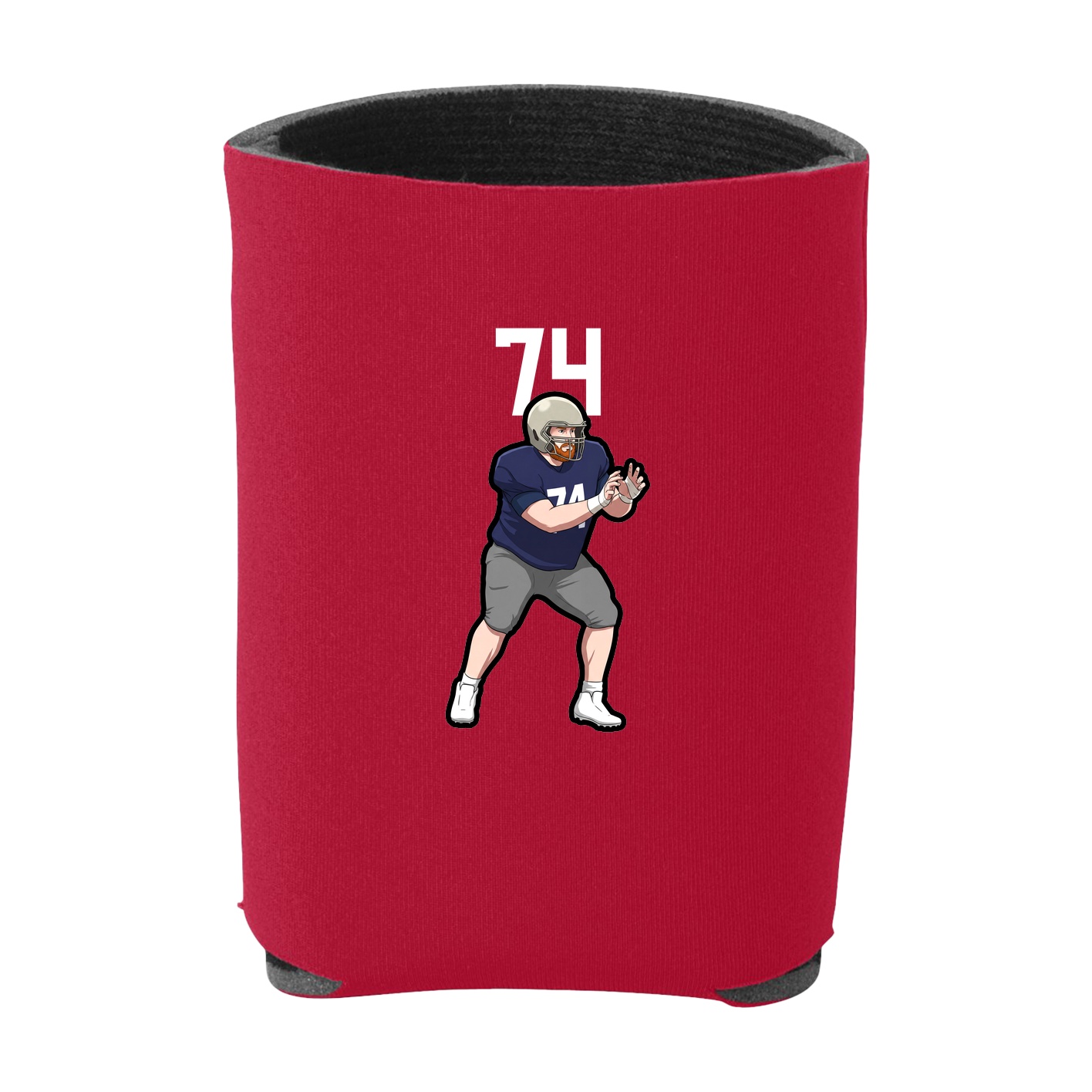 Can Holder — Number Top in Red