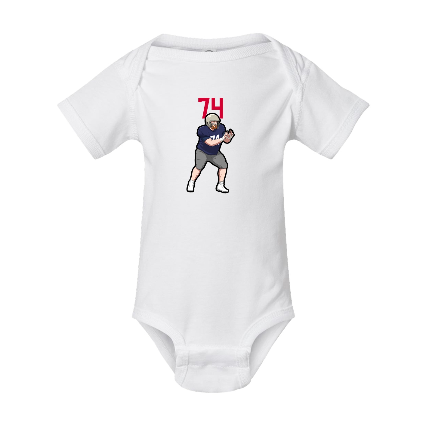 Baby Onesie — Number Top in White