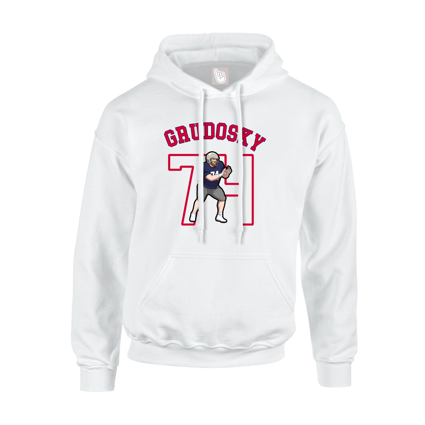 Hoodie — Shirsey Arch in White