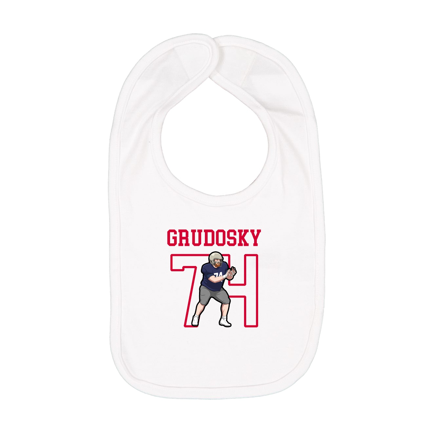 Infant Bib — Shirsey in White
