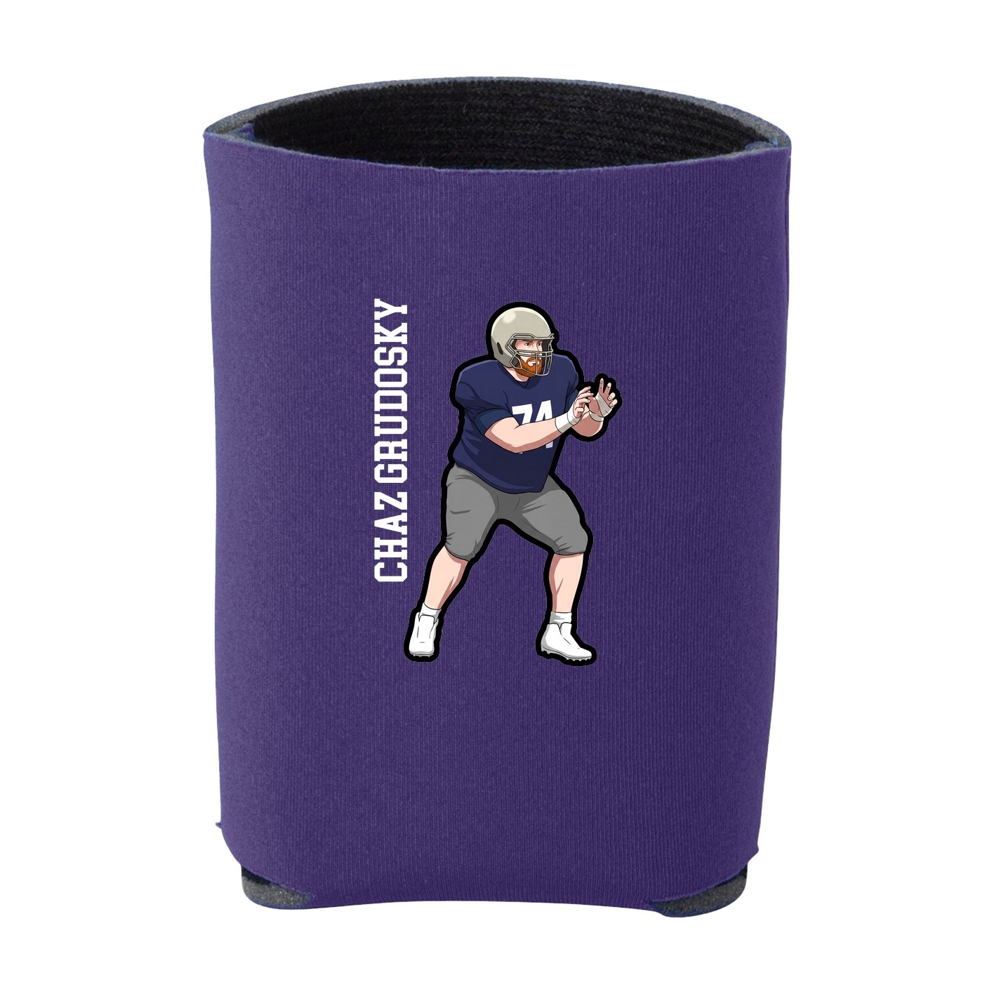 Can Holder — Name Vertical in Purple