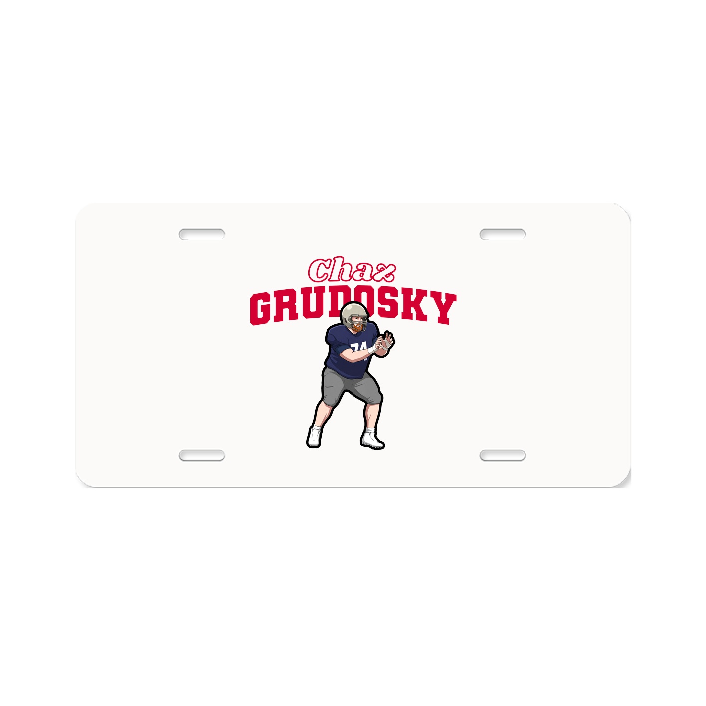 License Plate — Name Arch in Classic