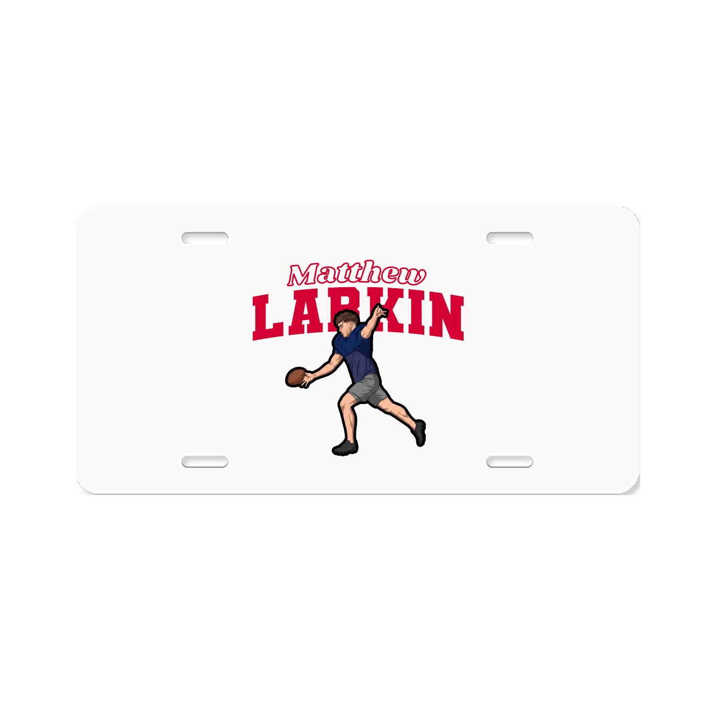 License Plate — Name Arch in Classic