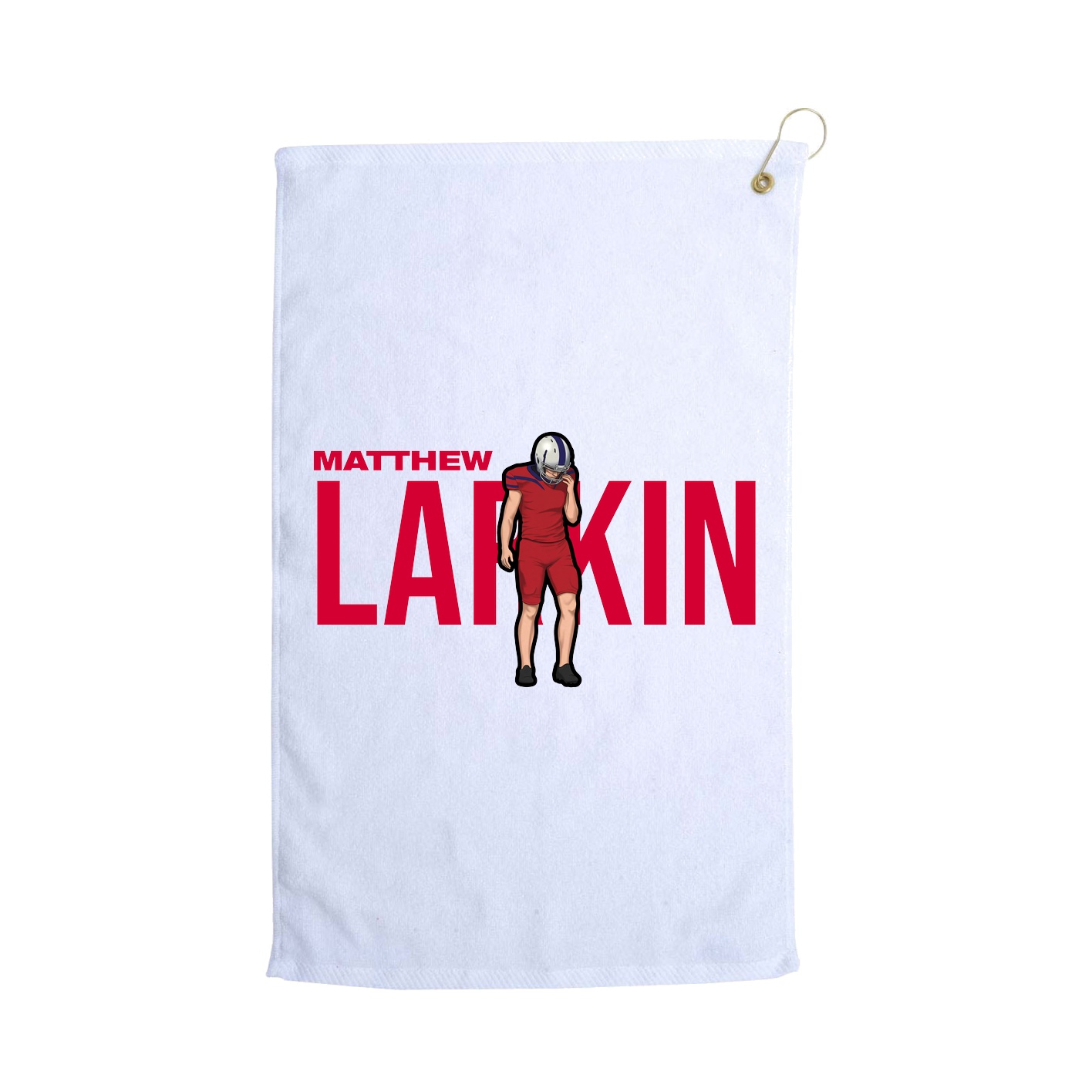 Golf Towel — Player Name in White