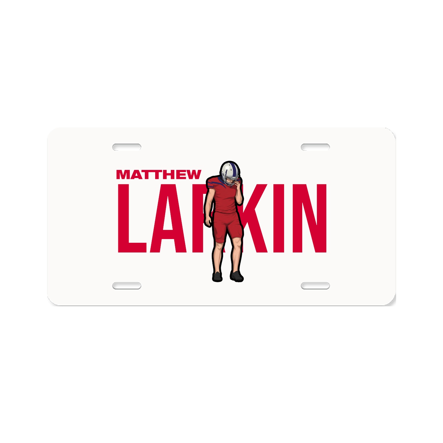 License Plate — Player Name in Classic