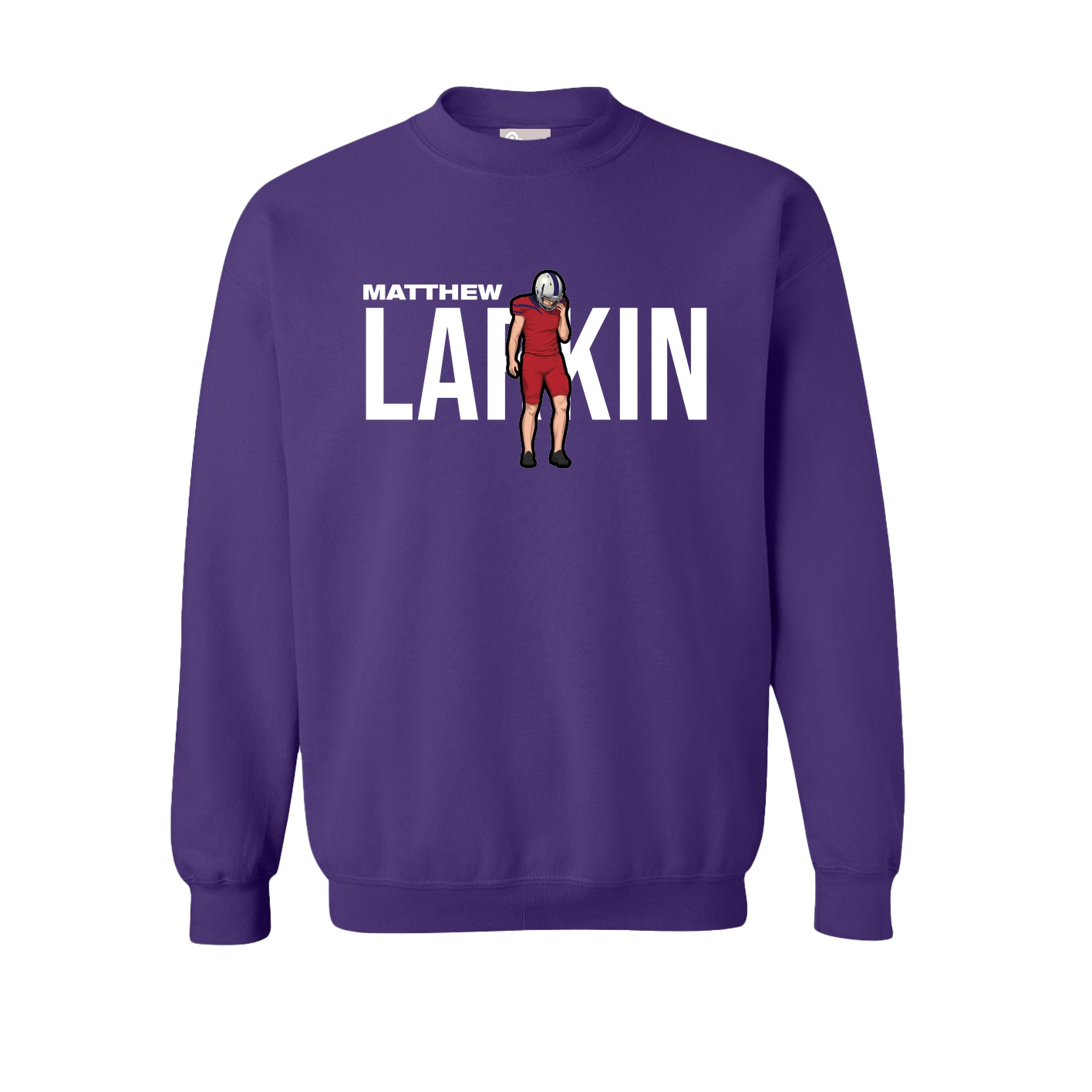 Fleece Crew — Player Name in Purple