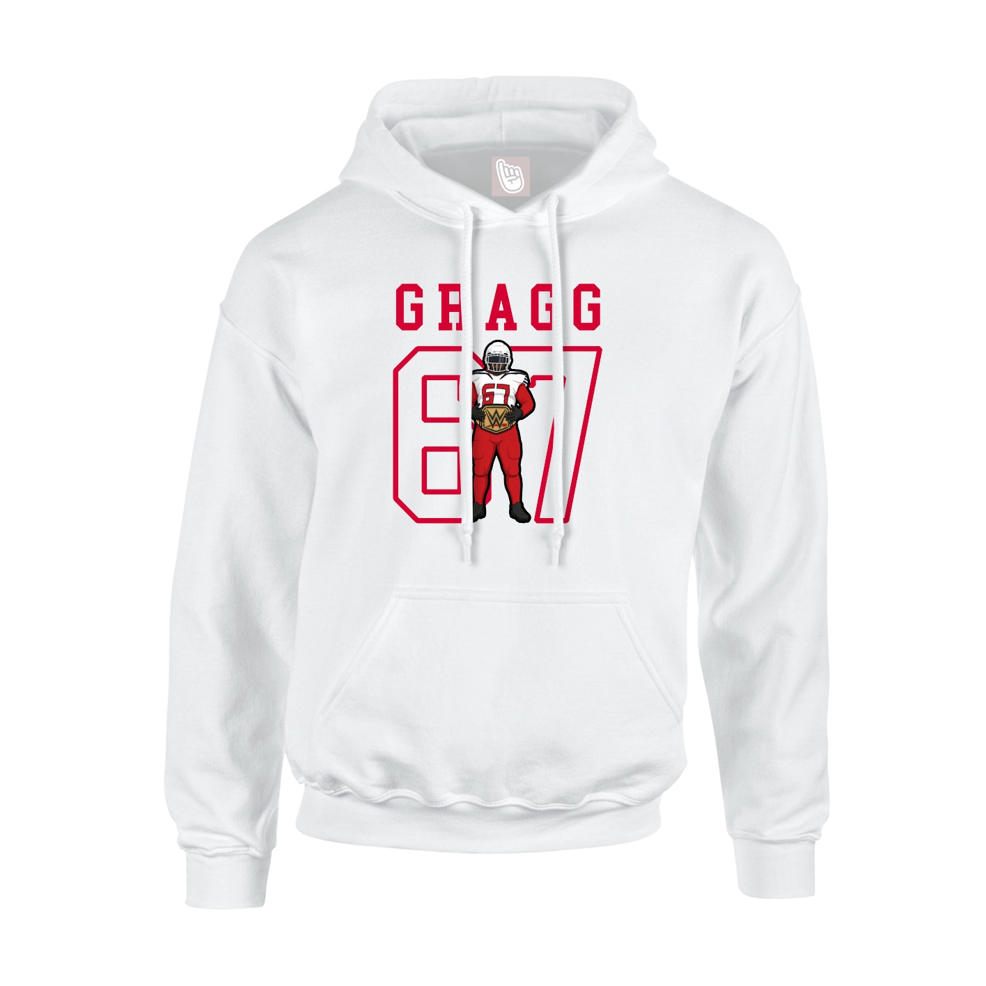 Hoodie — Shirsey in White