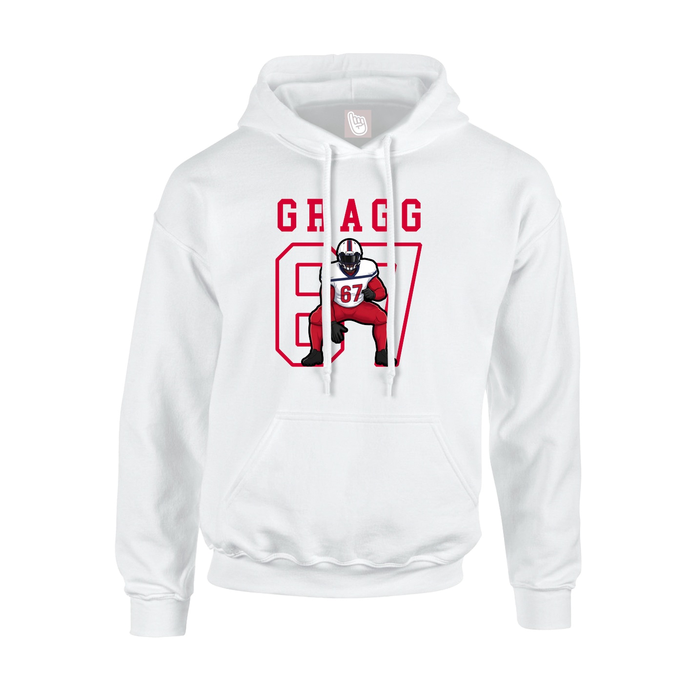 Youth Hoodie — Shirsey in White