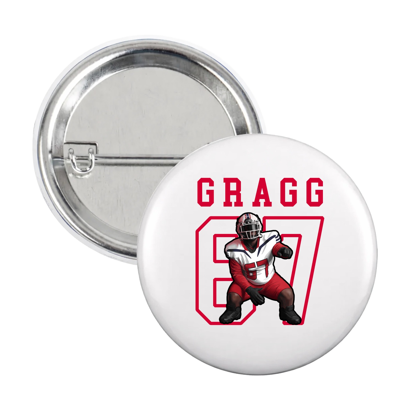 Game Day Button — Shirsey in White
