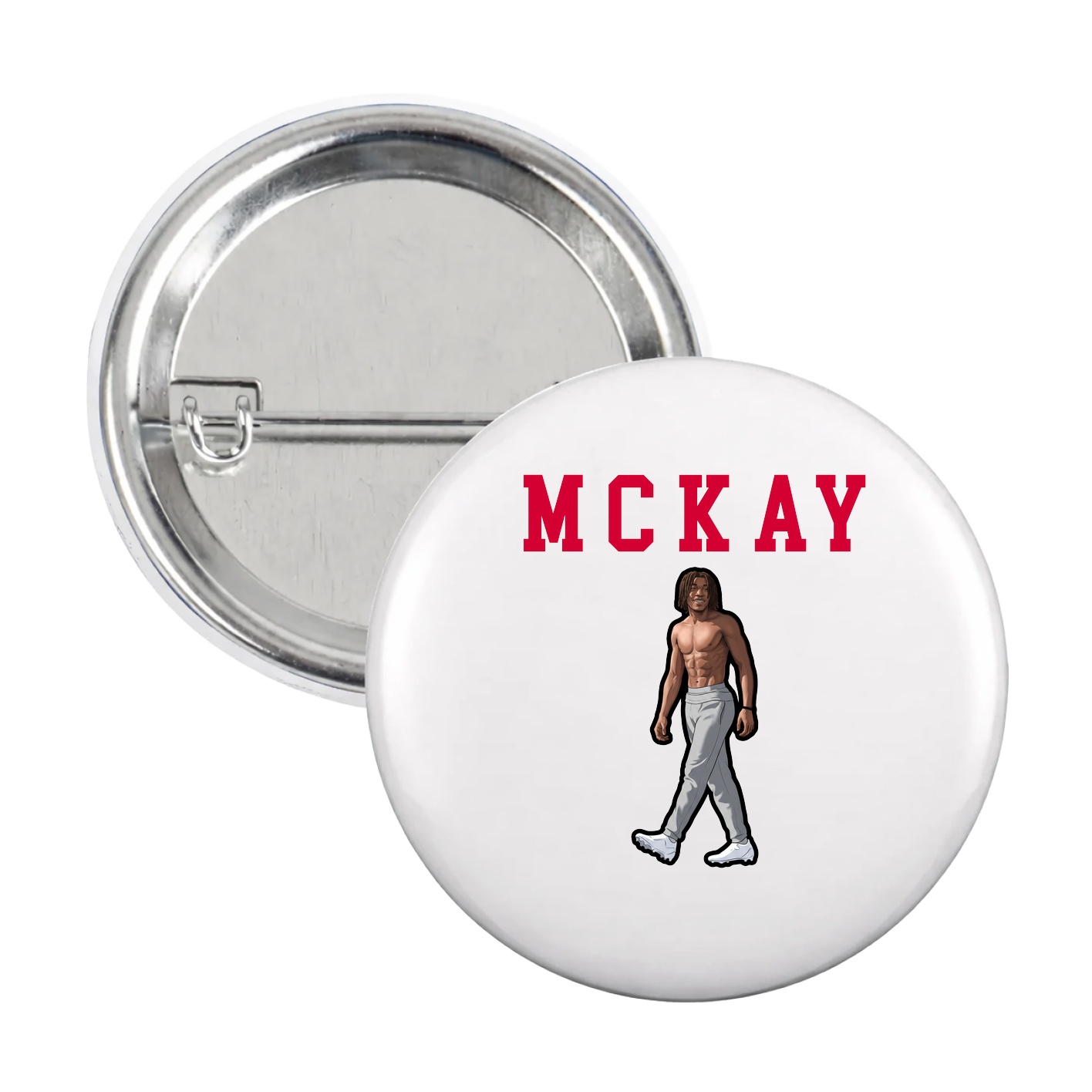 Game Day Button — Shirsey in White