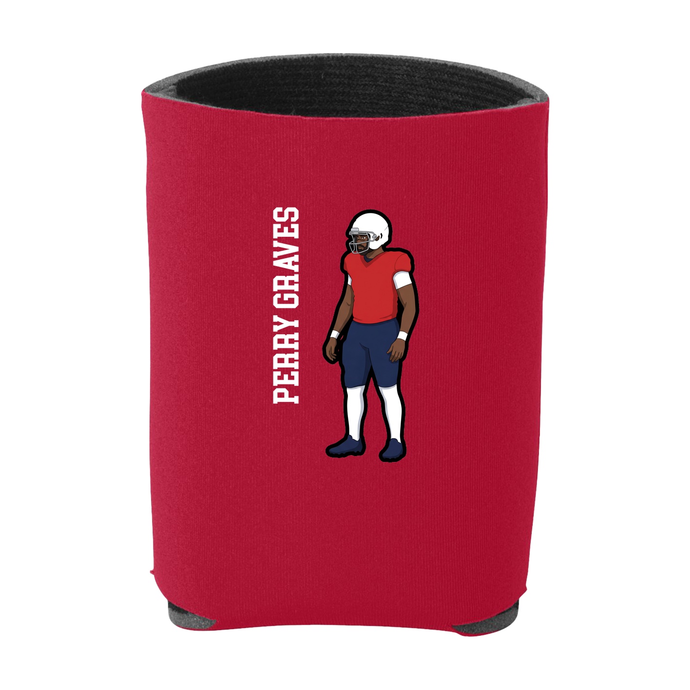 Can Holder — Name Vertical in Red
