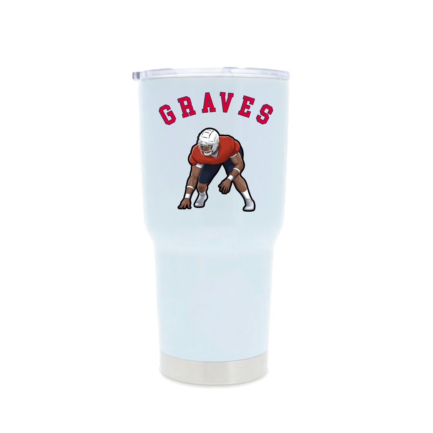 30oz Stainless Steel Tumbler — Shirsey Arch in White