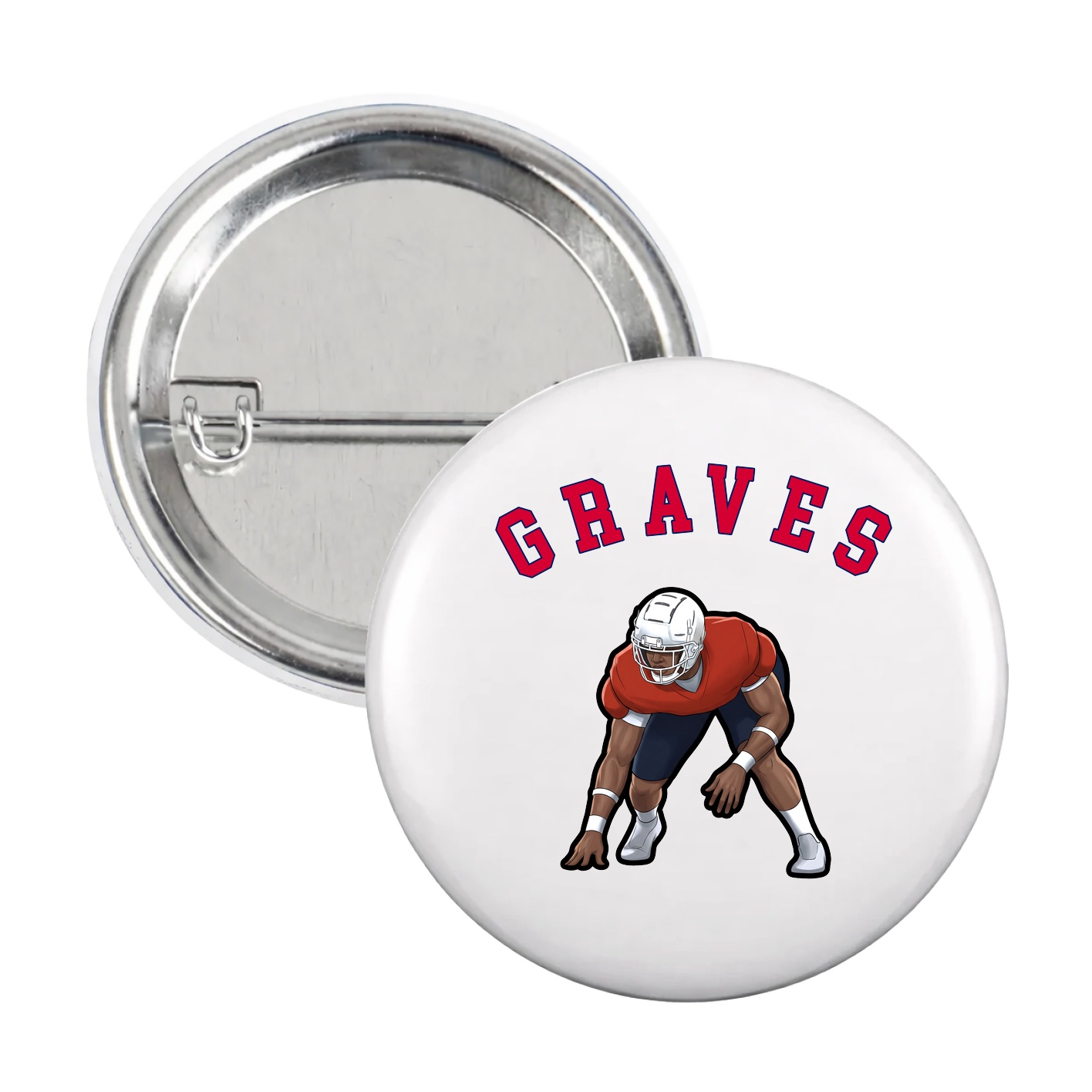 Game Day Button — Shirsey Arch in White