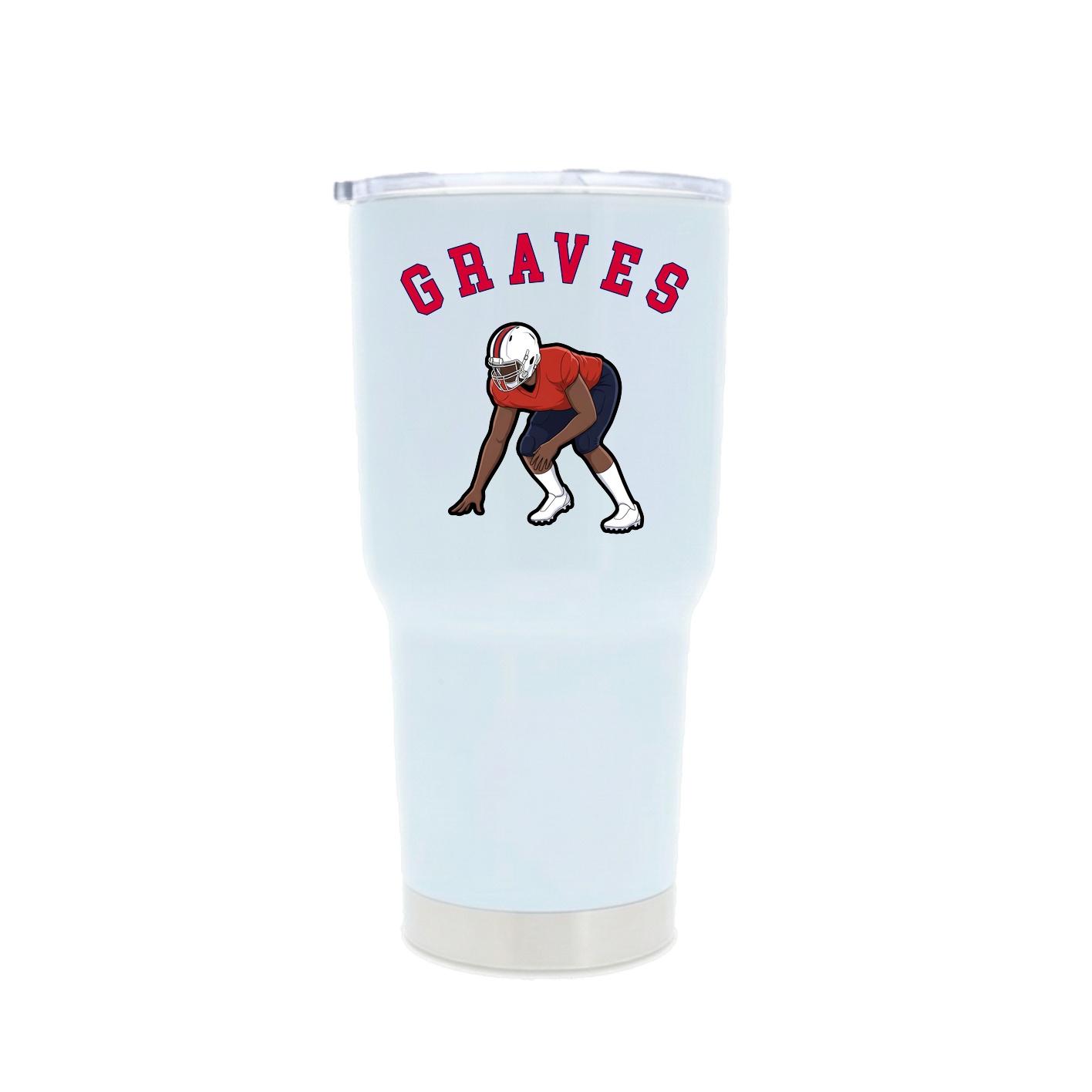 30oz Stainless Steel Tumbler — Shirsey Arch in White