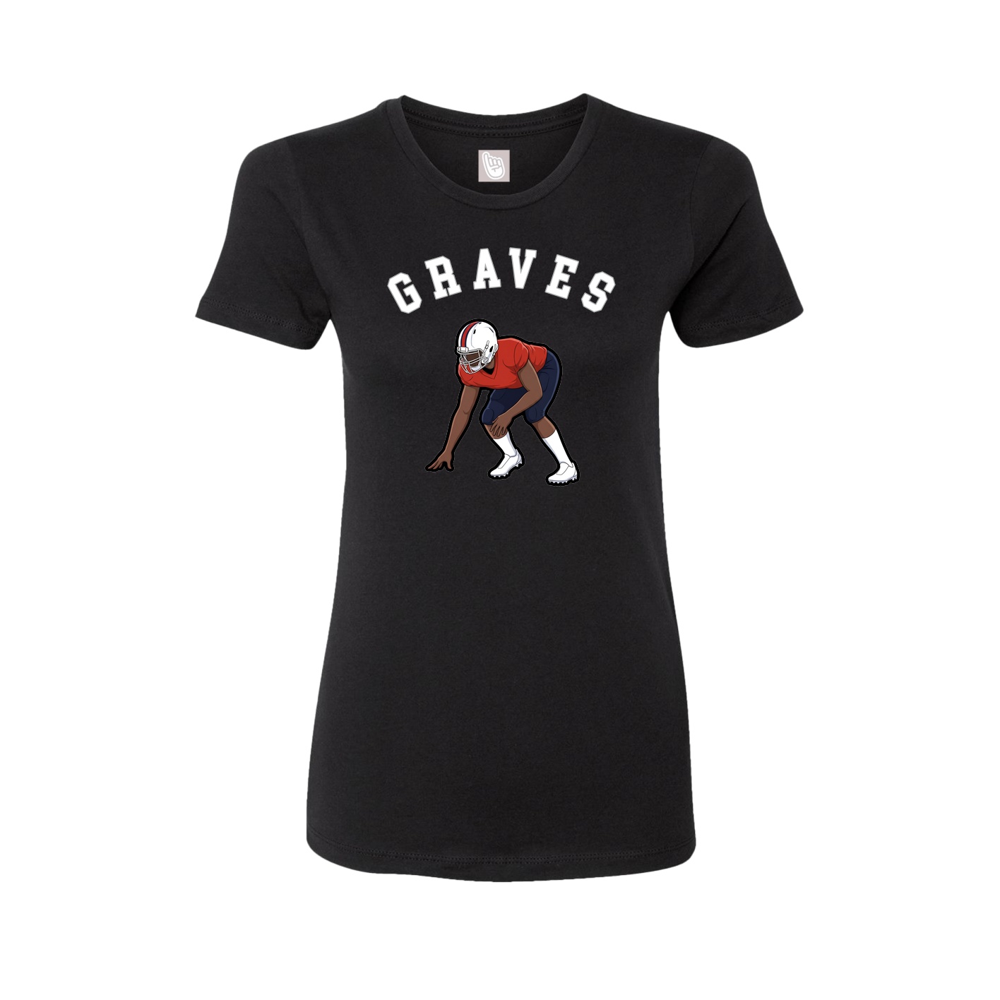 Fitted Women's Tee — Shirsey Arch in Black