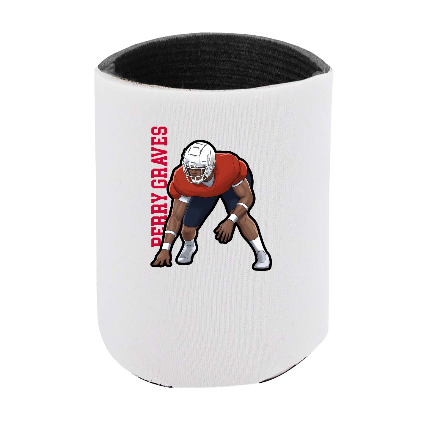 Can Holder — Name Vertical in White