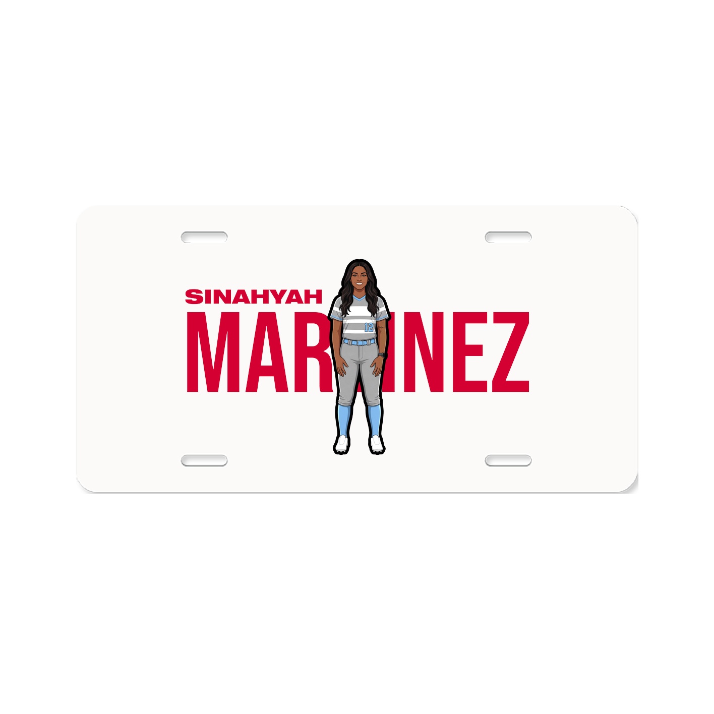 License Plate — Player Name in Classic